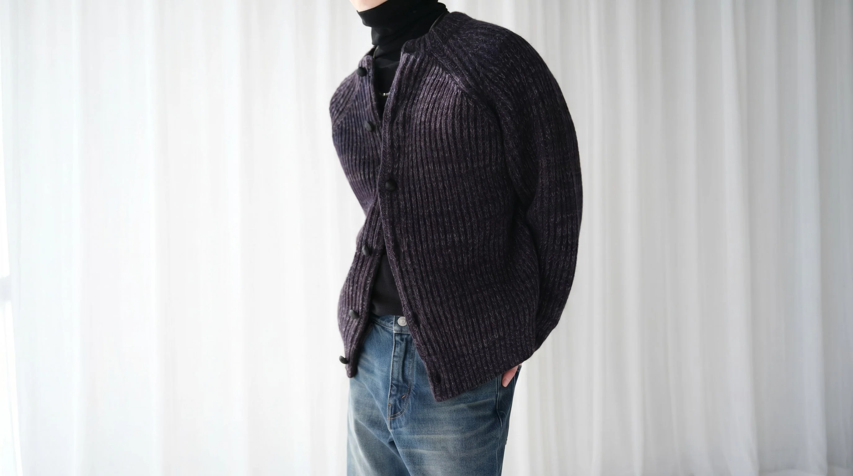 Rib Knit Cardigan - Image 5