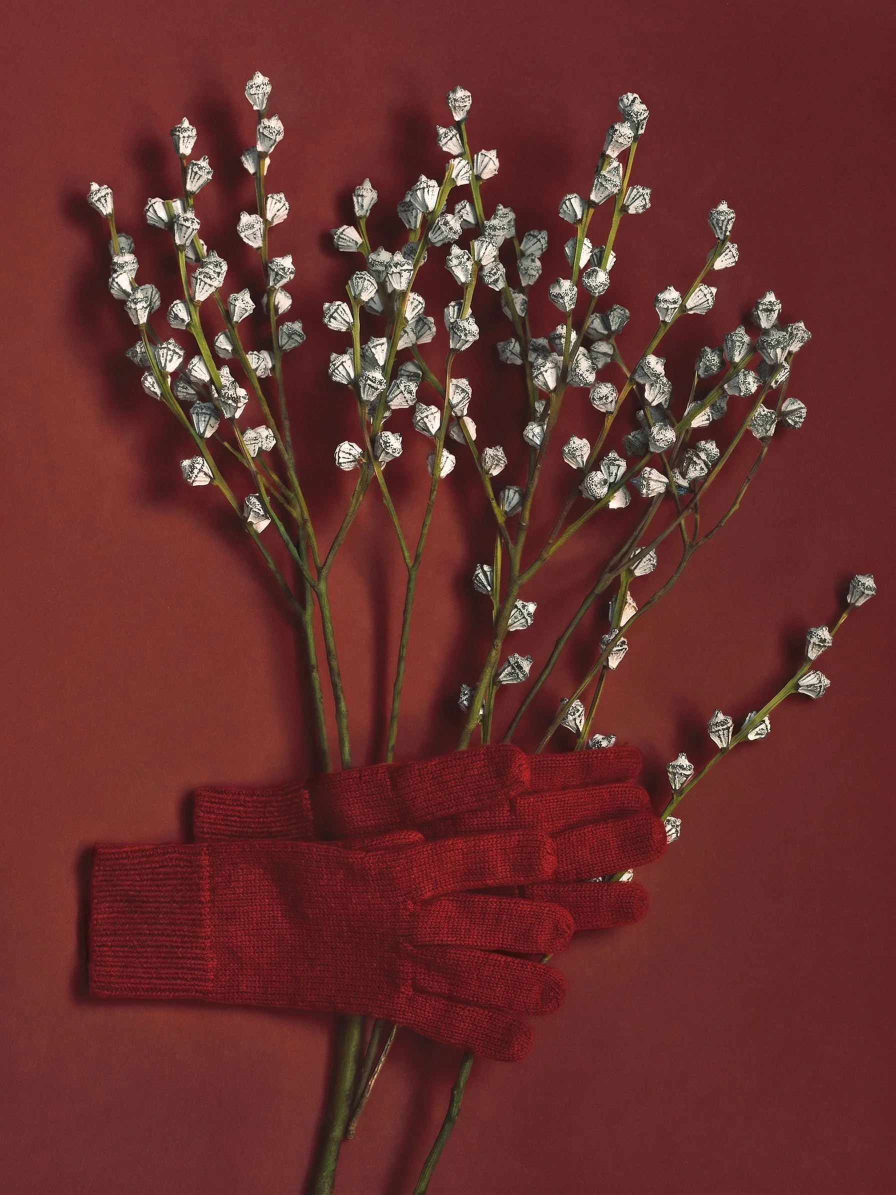 Rib Knit Gloves - Image 2