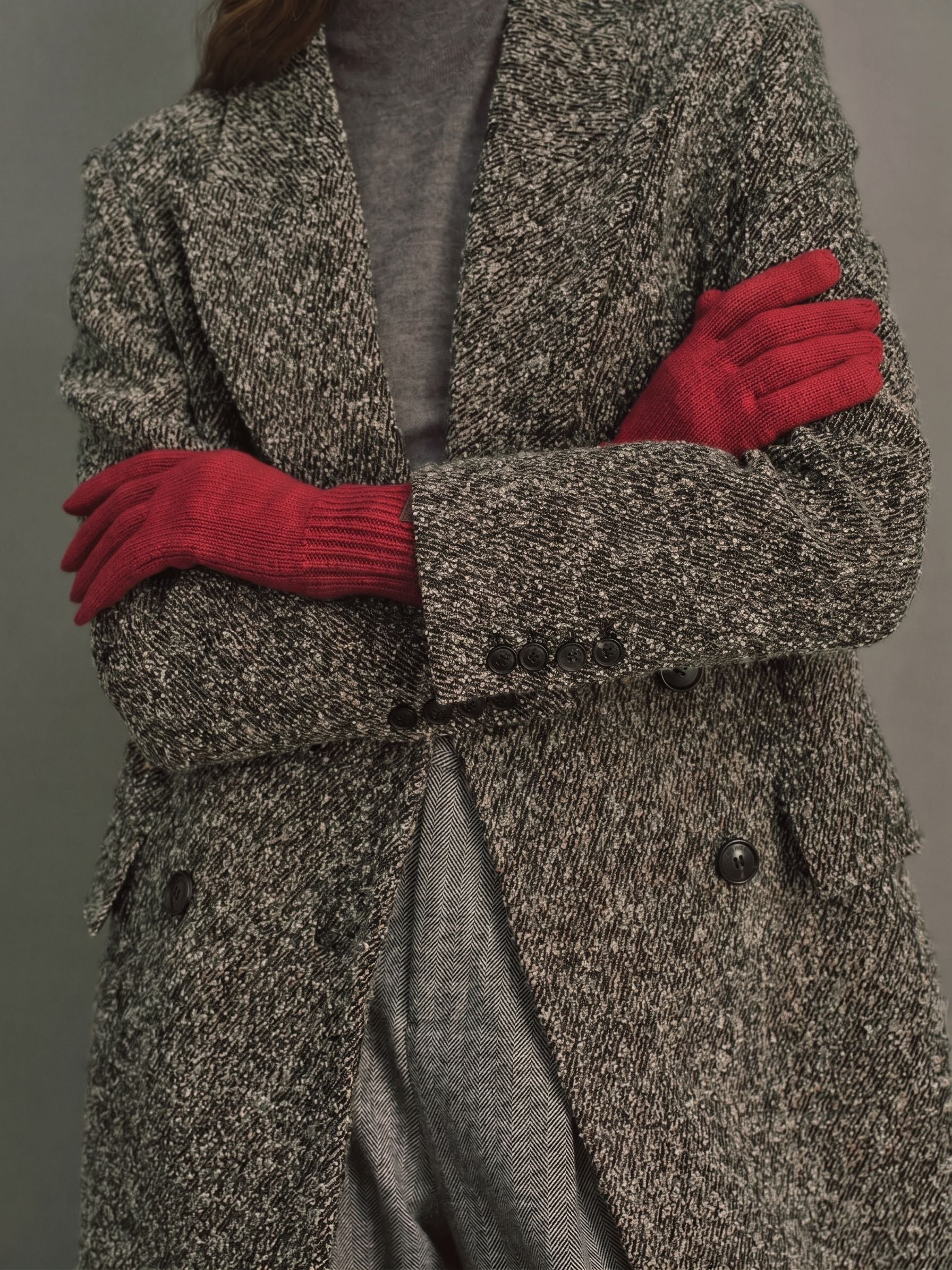 Rib Knit Gloves - Image 3