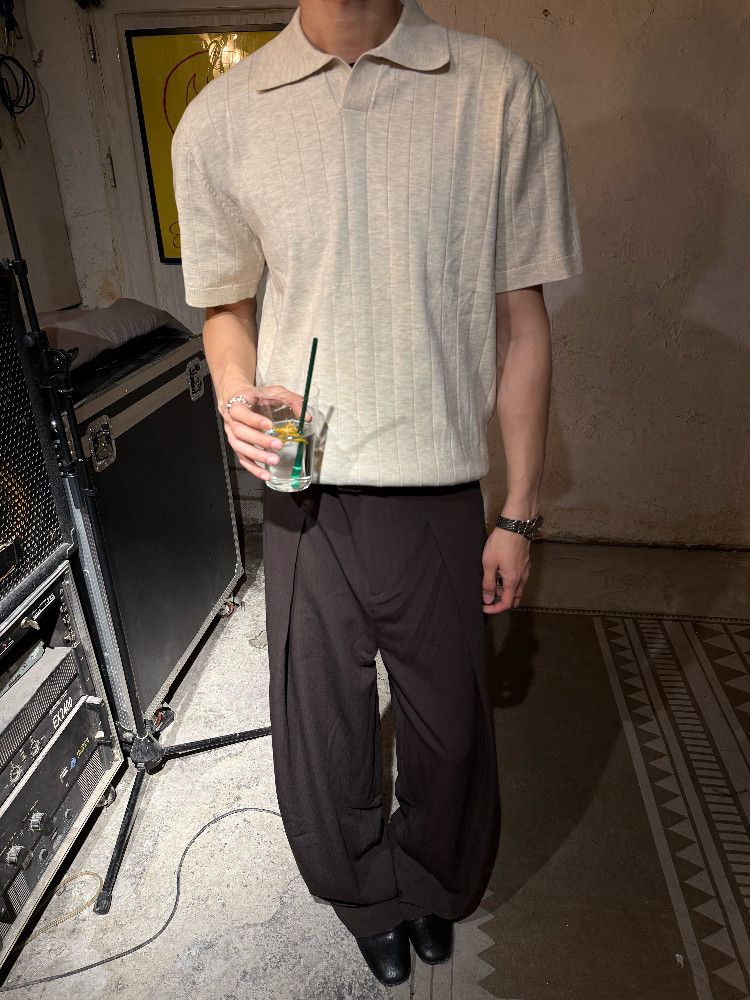Rib Knit Polo - Image 5