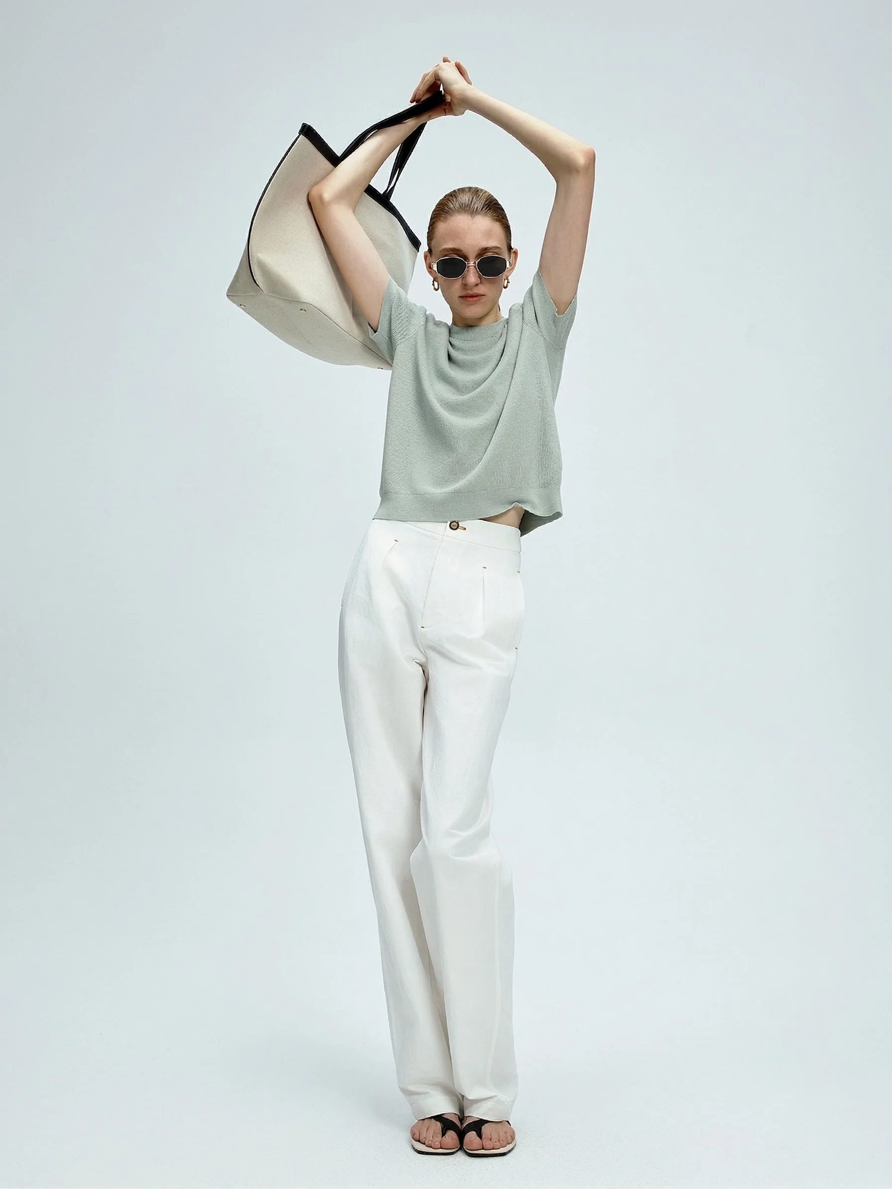 Rib Knit Tee - Image 7