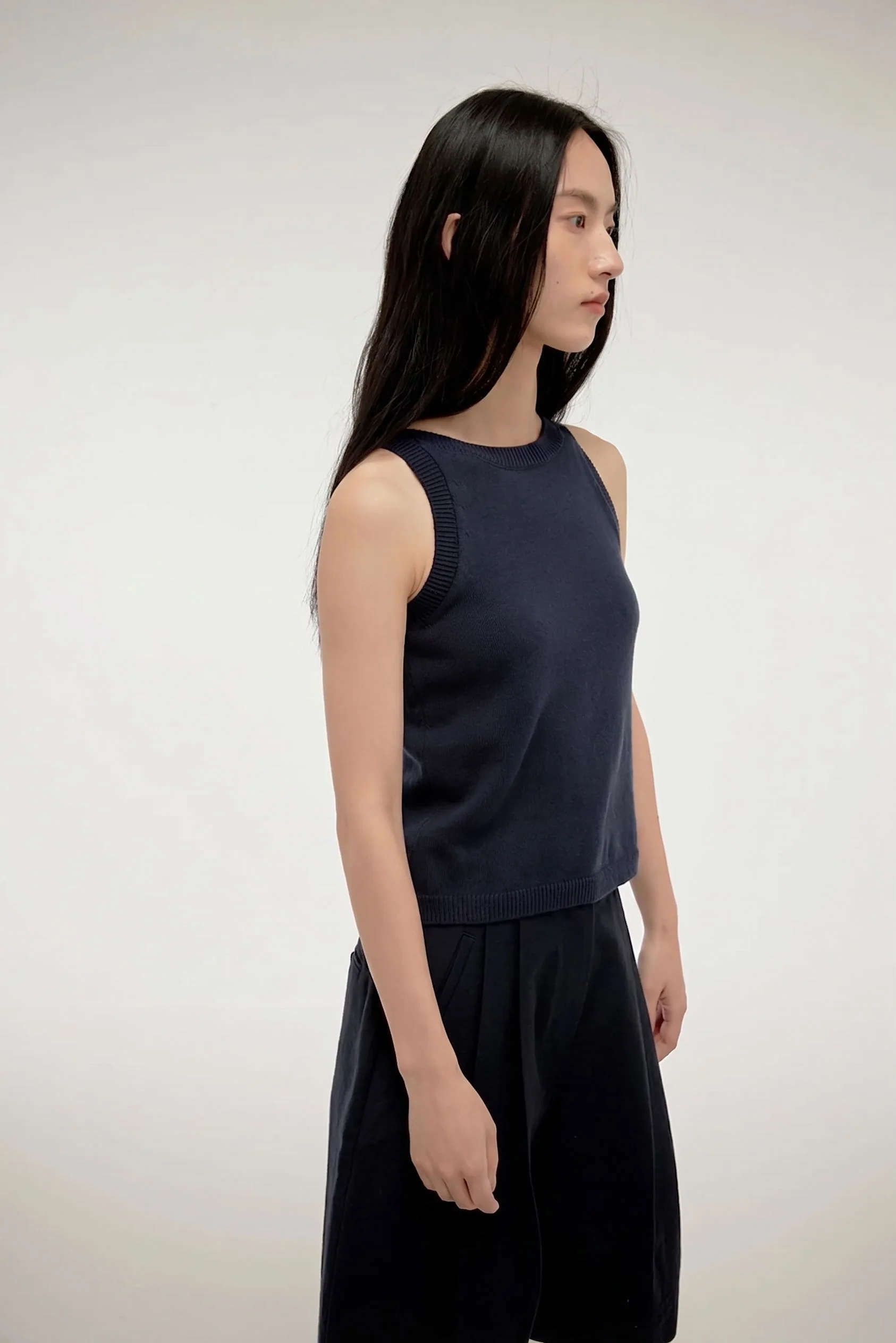 Rib-Trim Knit Tank - Image 7