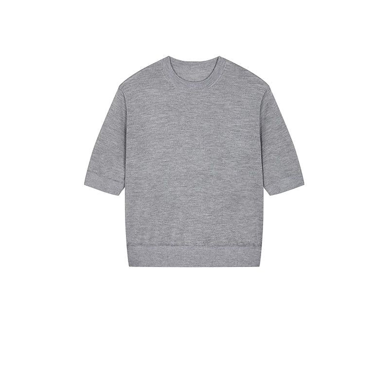 Rib-Trim Knit Top - Image 5
