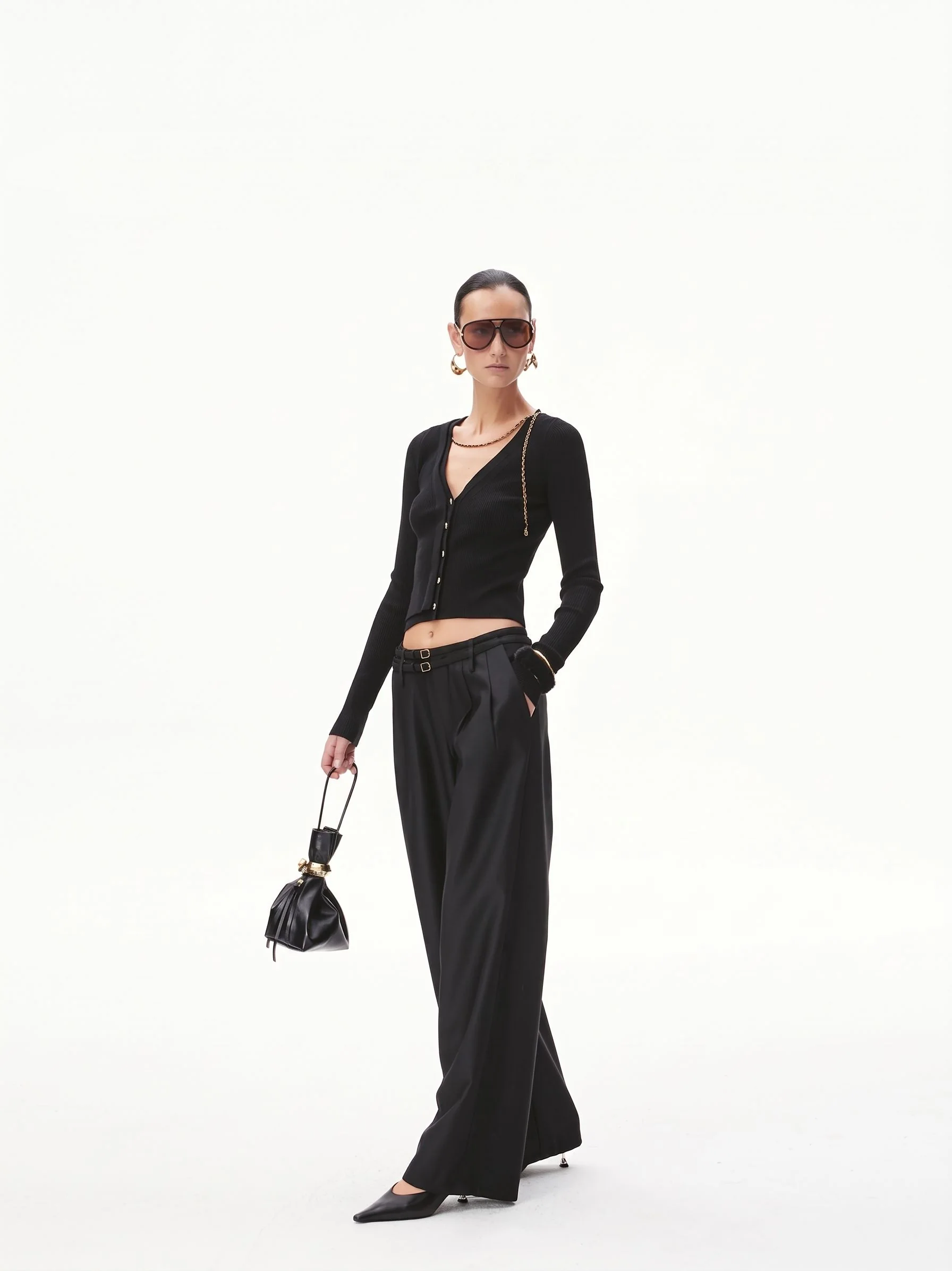 Ribbed Chain Cardigan - Image 4