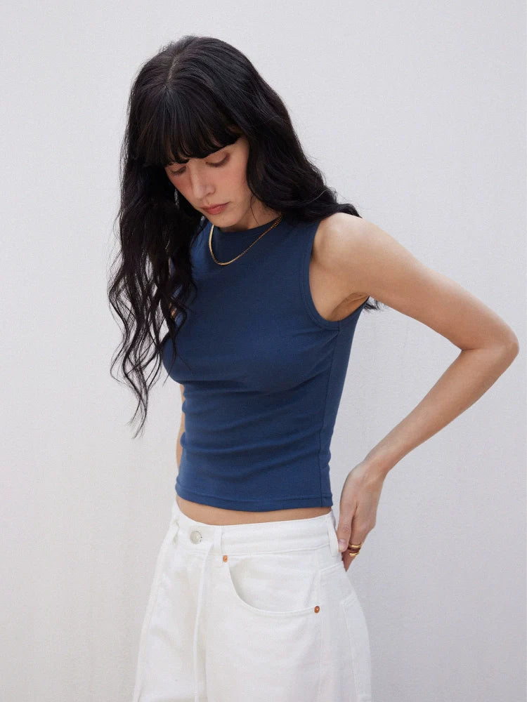 Ribbed Cotton Tank - Image 2