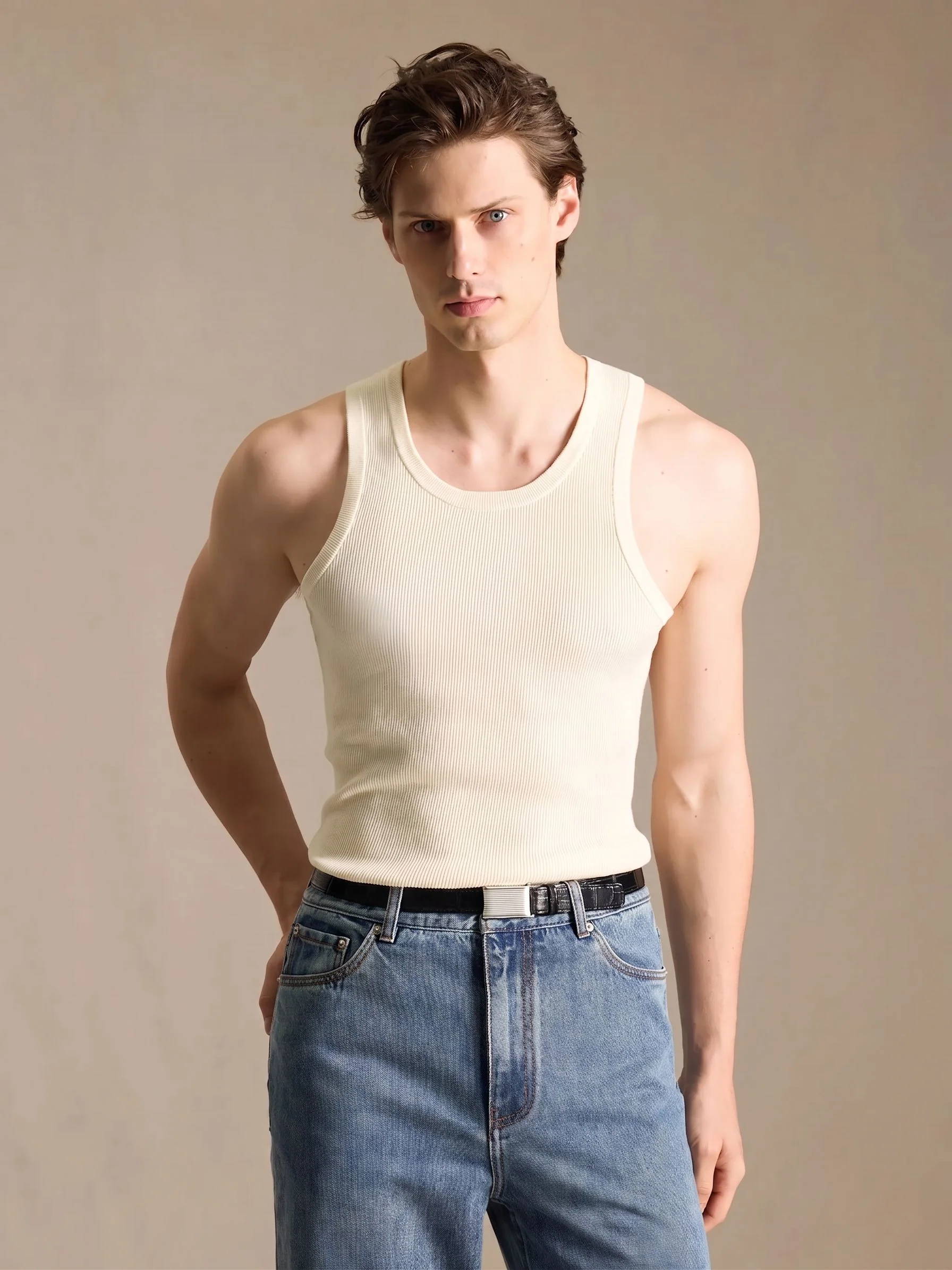 Ribbed Cotton Tank