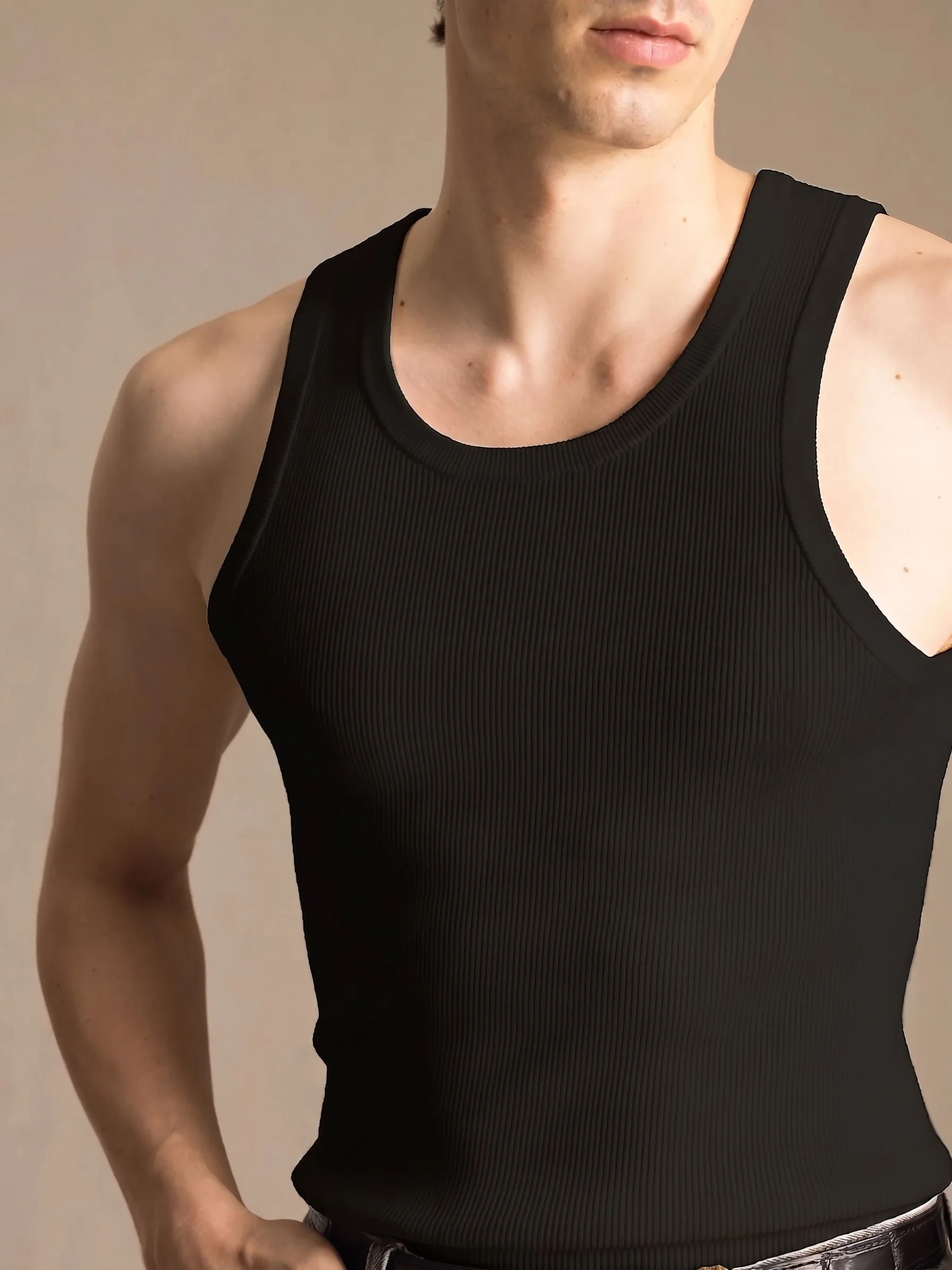 Ribbed Cotton Tank - Image 2
