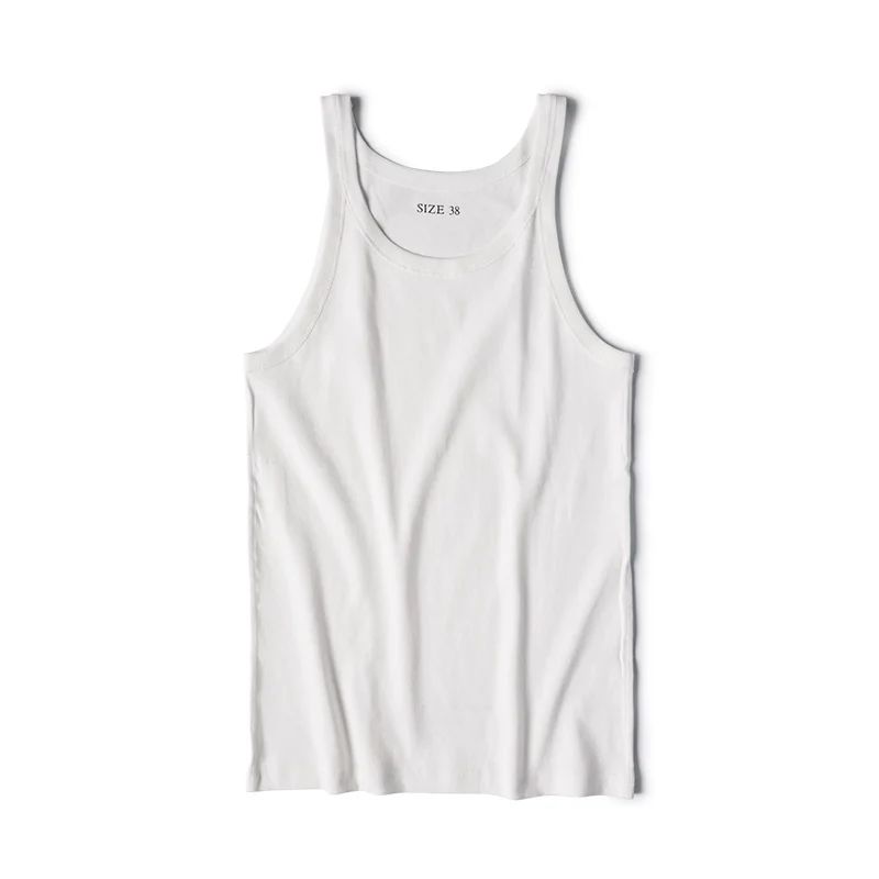 Ribbed Cotton Tank Vest - Image 6