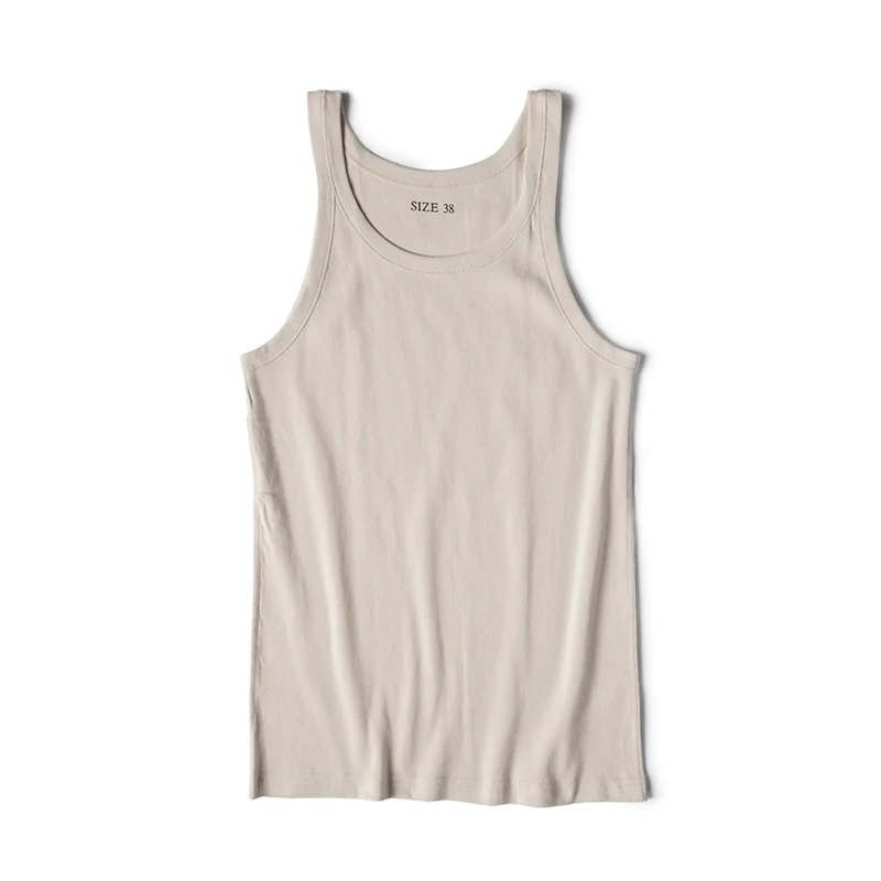 Ribbed Cotton Tank Vest - Image 8