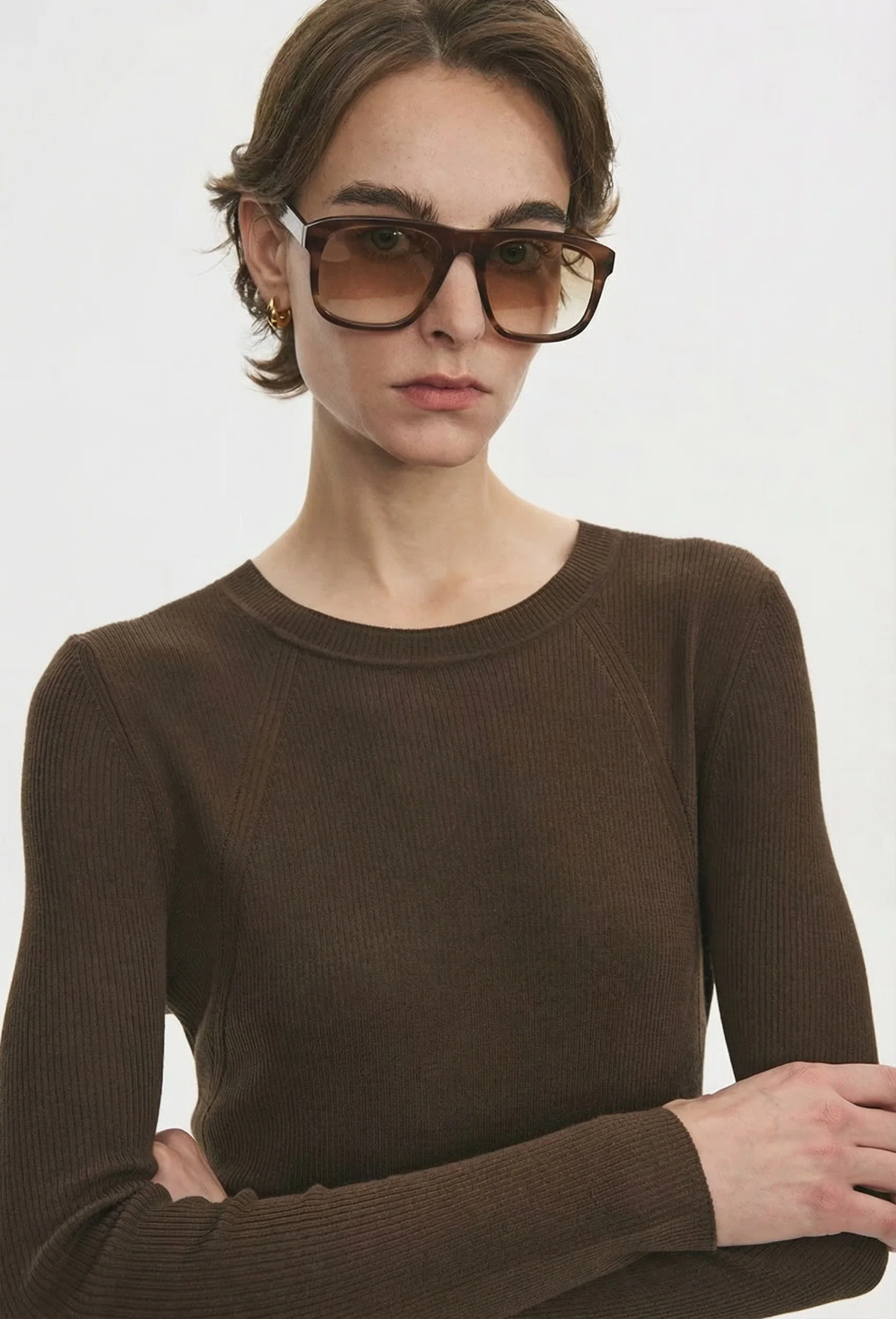Ribbed Crewneck Top - Image 2