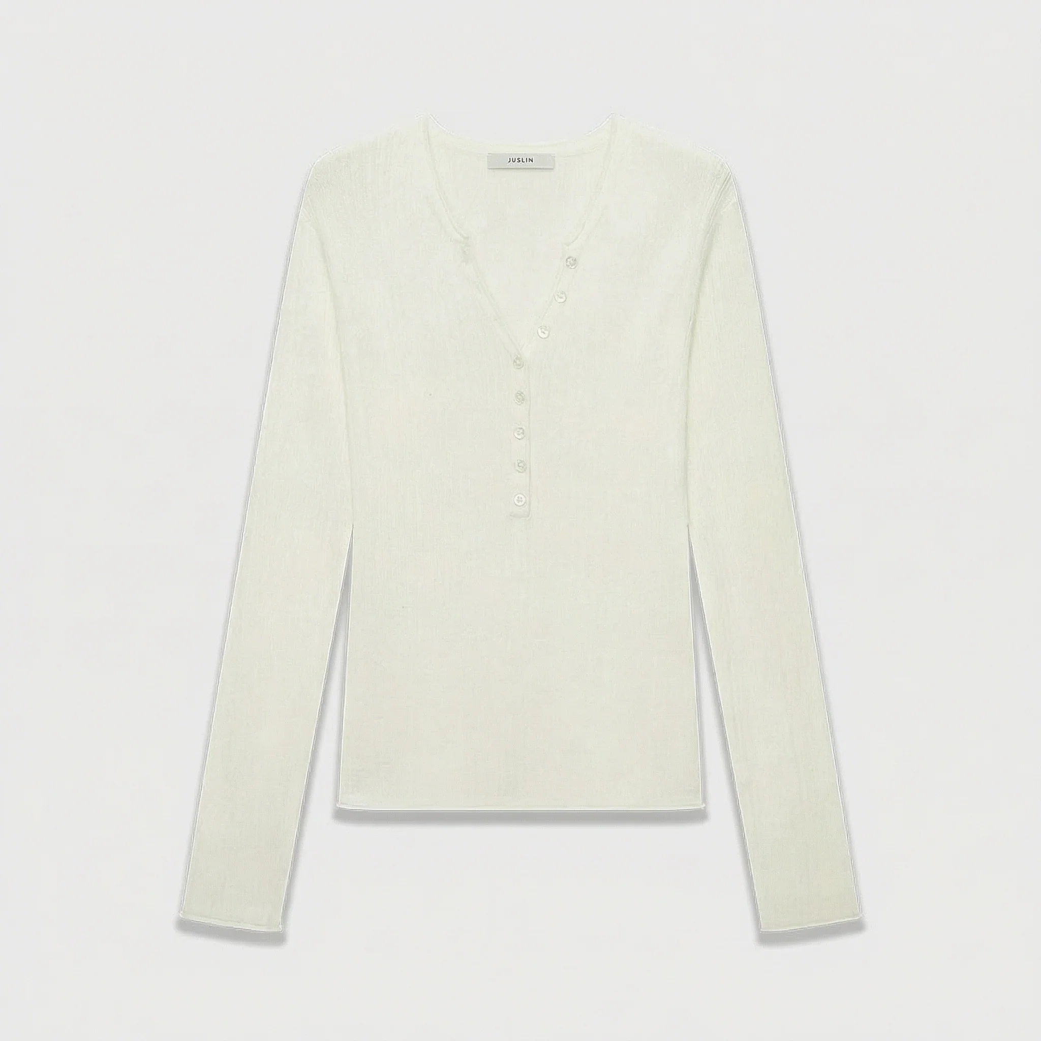 Ribbed Henley Knit - Image 6