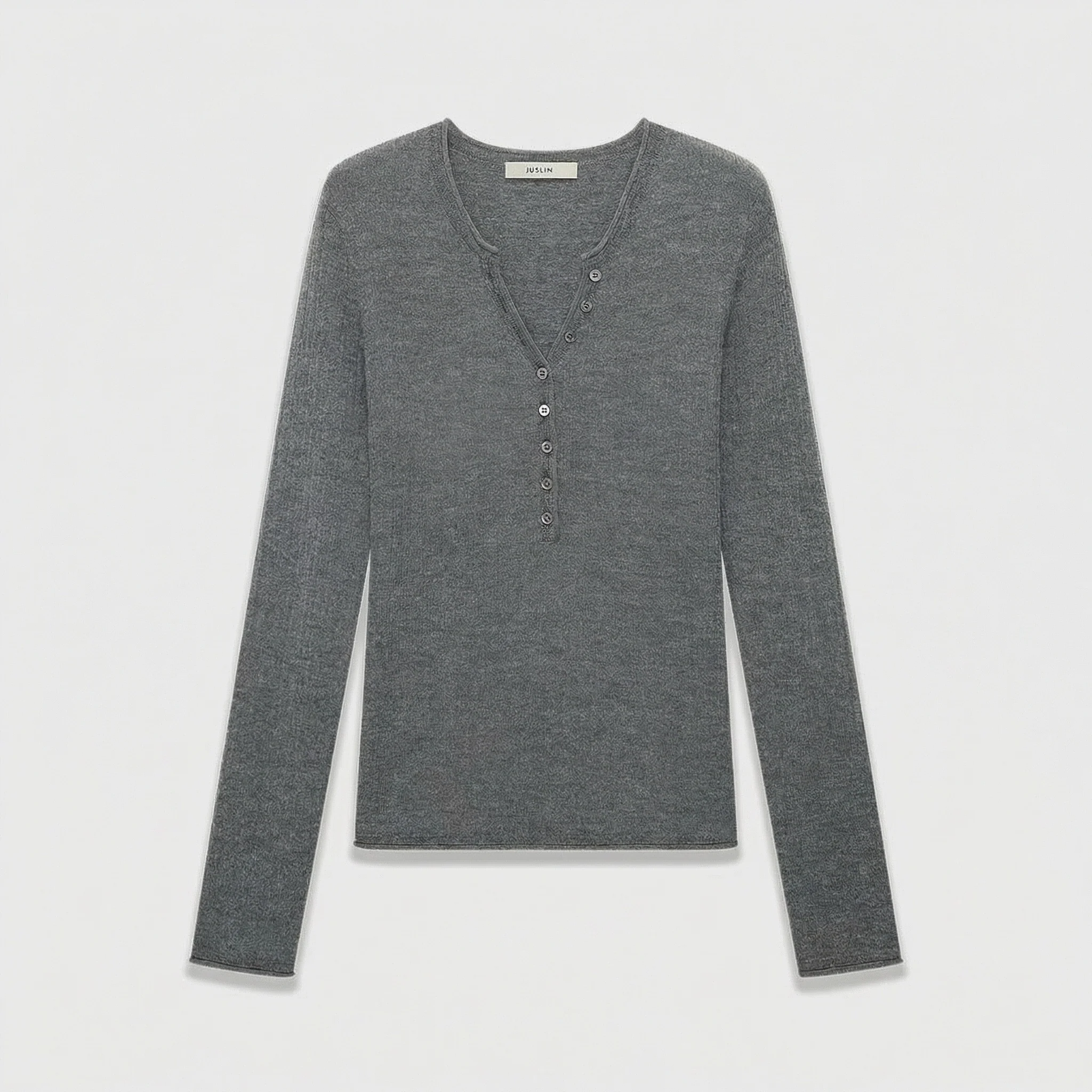 Ribbed Henley Knit - Image 7