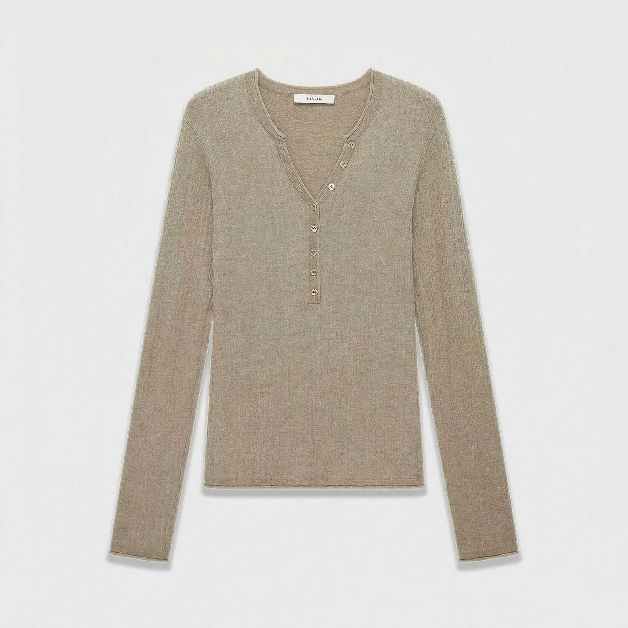 Ribbed Henley Knit - Image 8