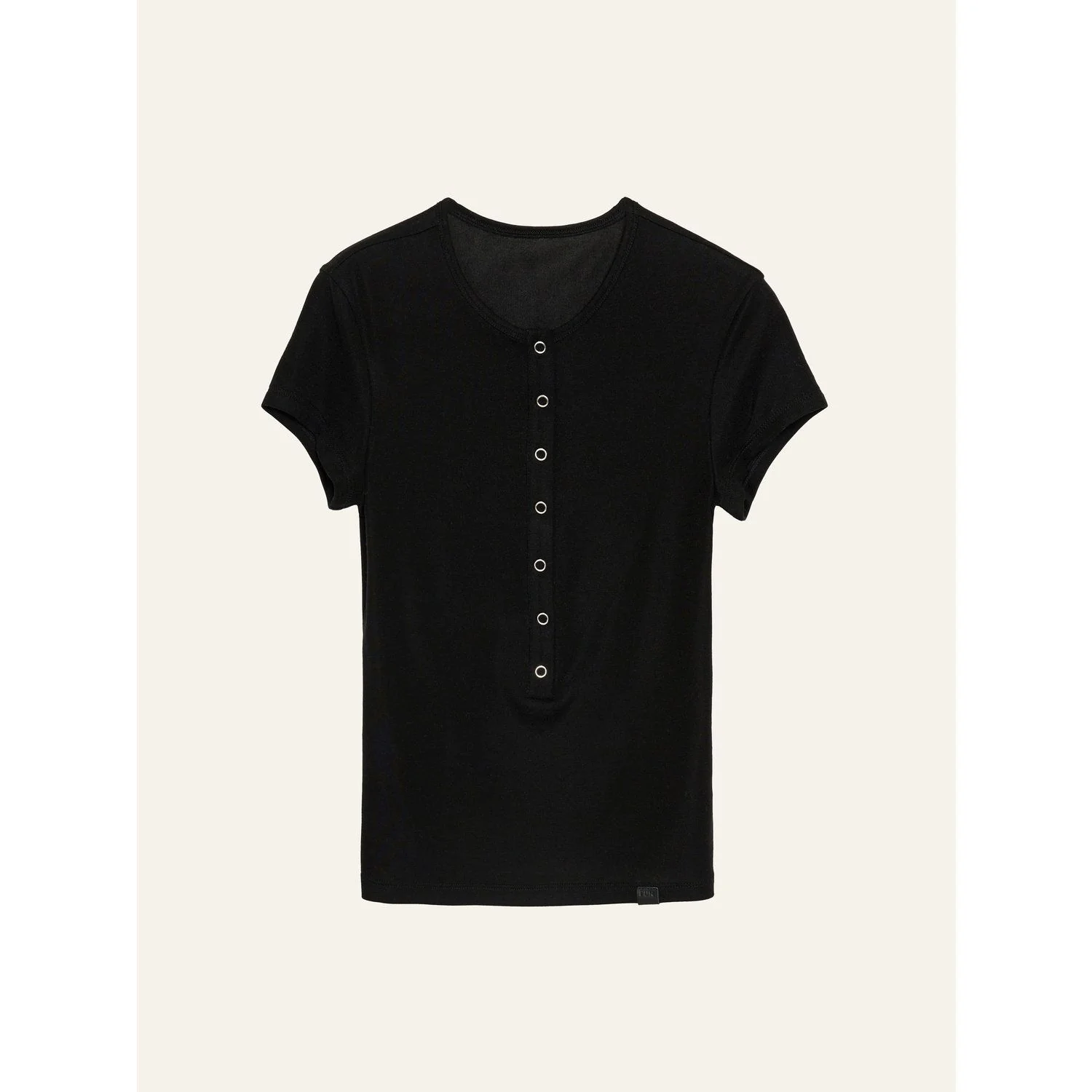 Ribbed Henley Tee - Image 12