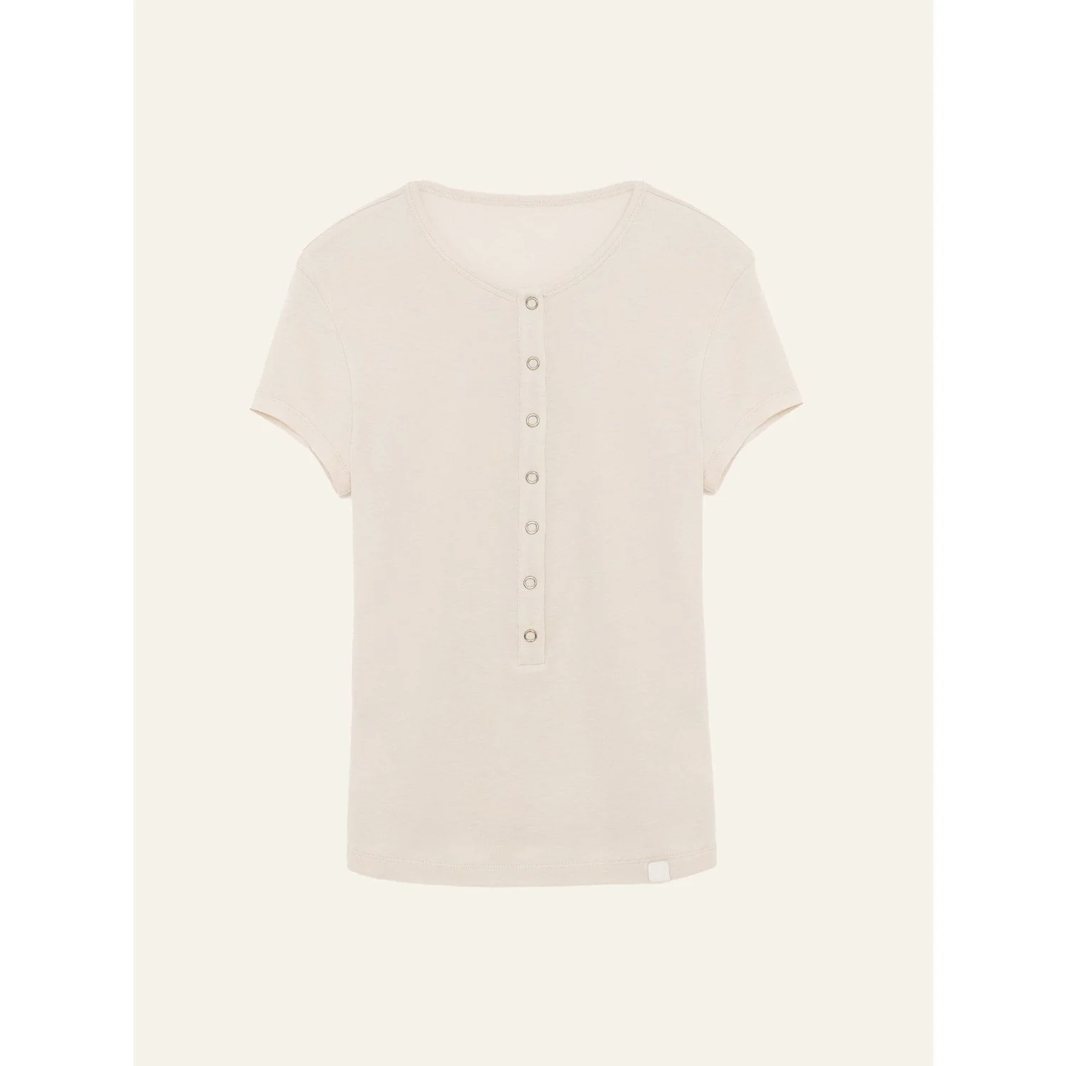 Ribbed Henley Tee - Image 13
