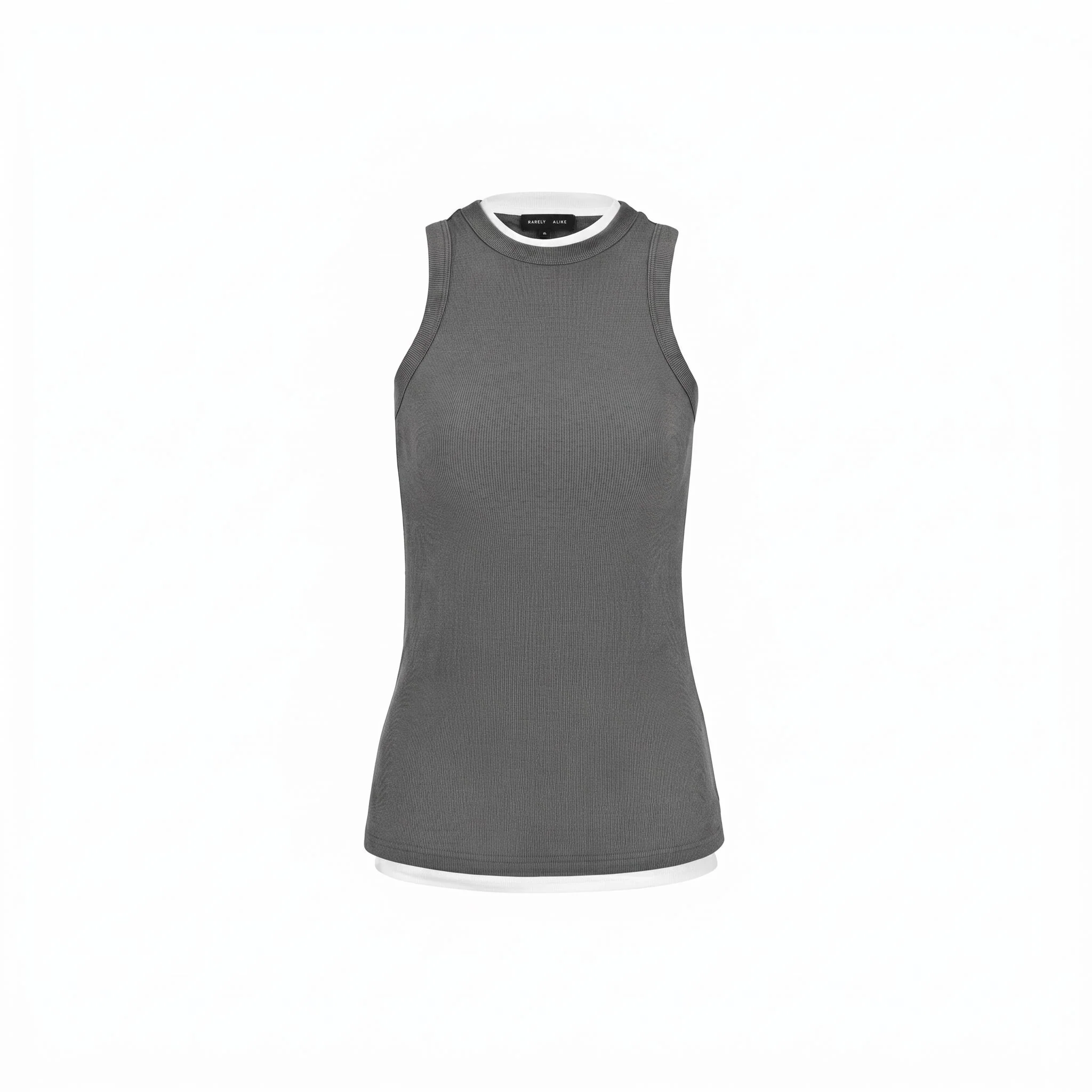 Ribbed High-Neck Tank - Image 7