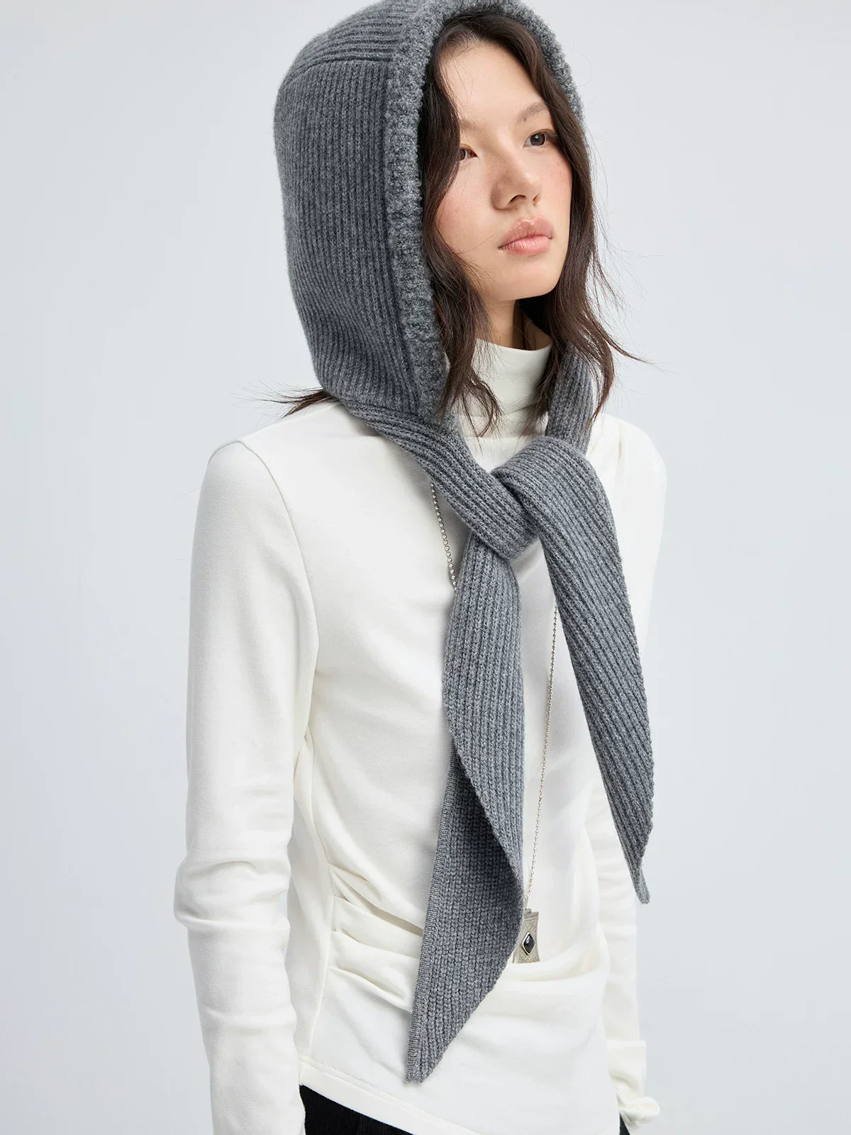 Ribbed Hood Scarf - Image 2