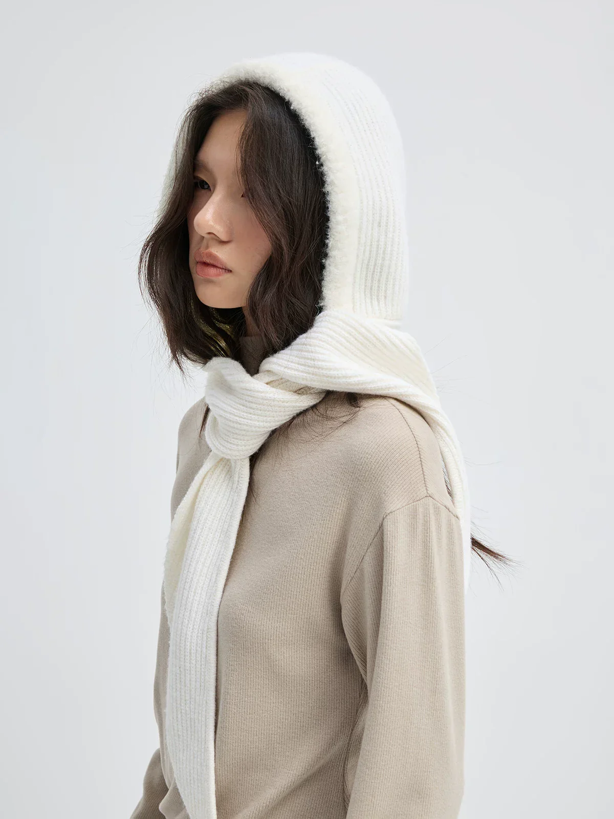 Ribbed Hood Scarf - Image 5
