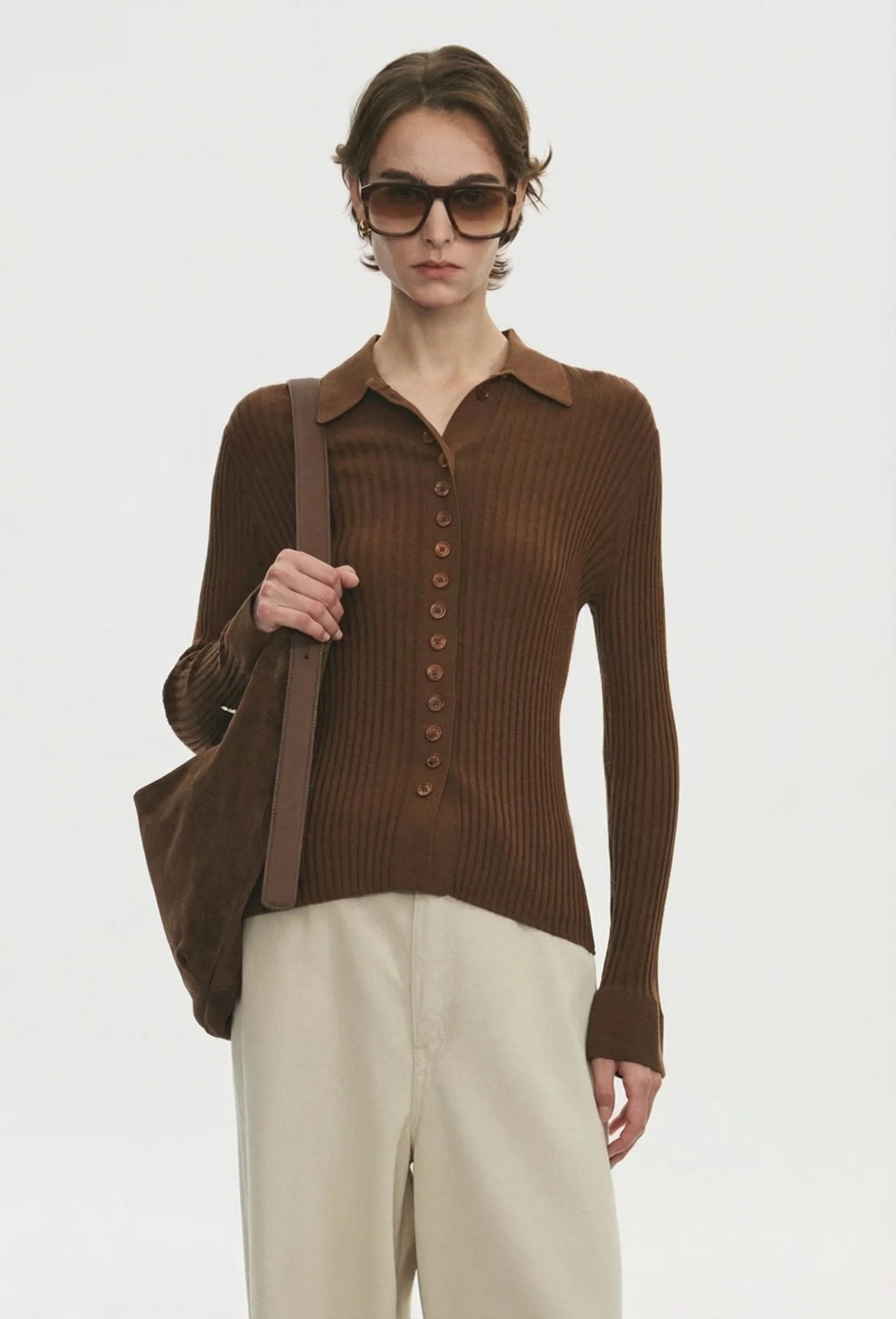 Ribbed Knit Cardigan
