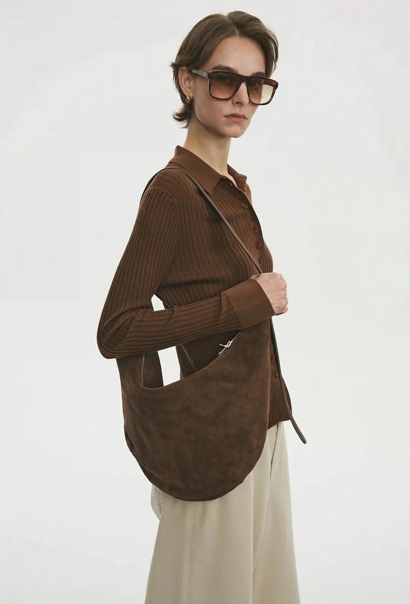 Ribbed Knit Cardigan - Image 2
