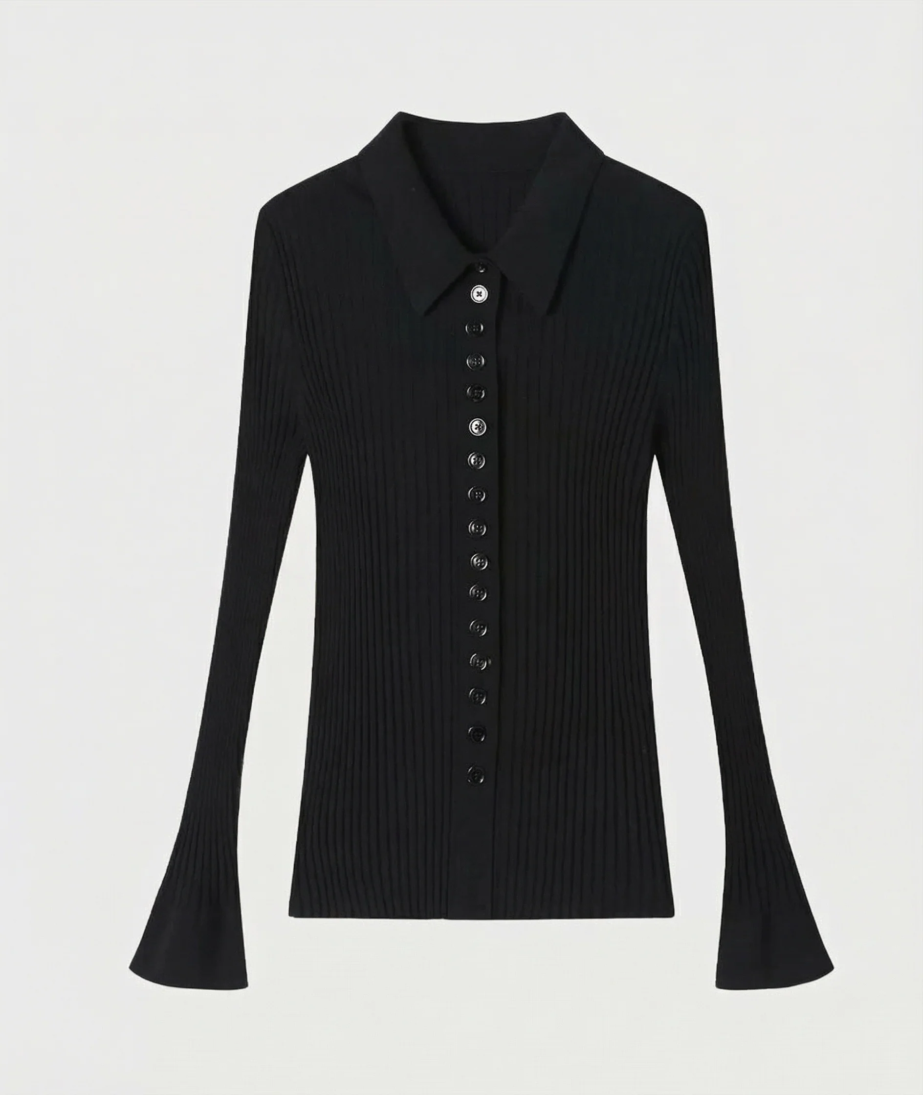 Ribbed Knit Cardigan - Image 6