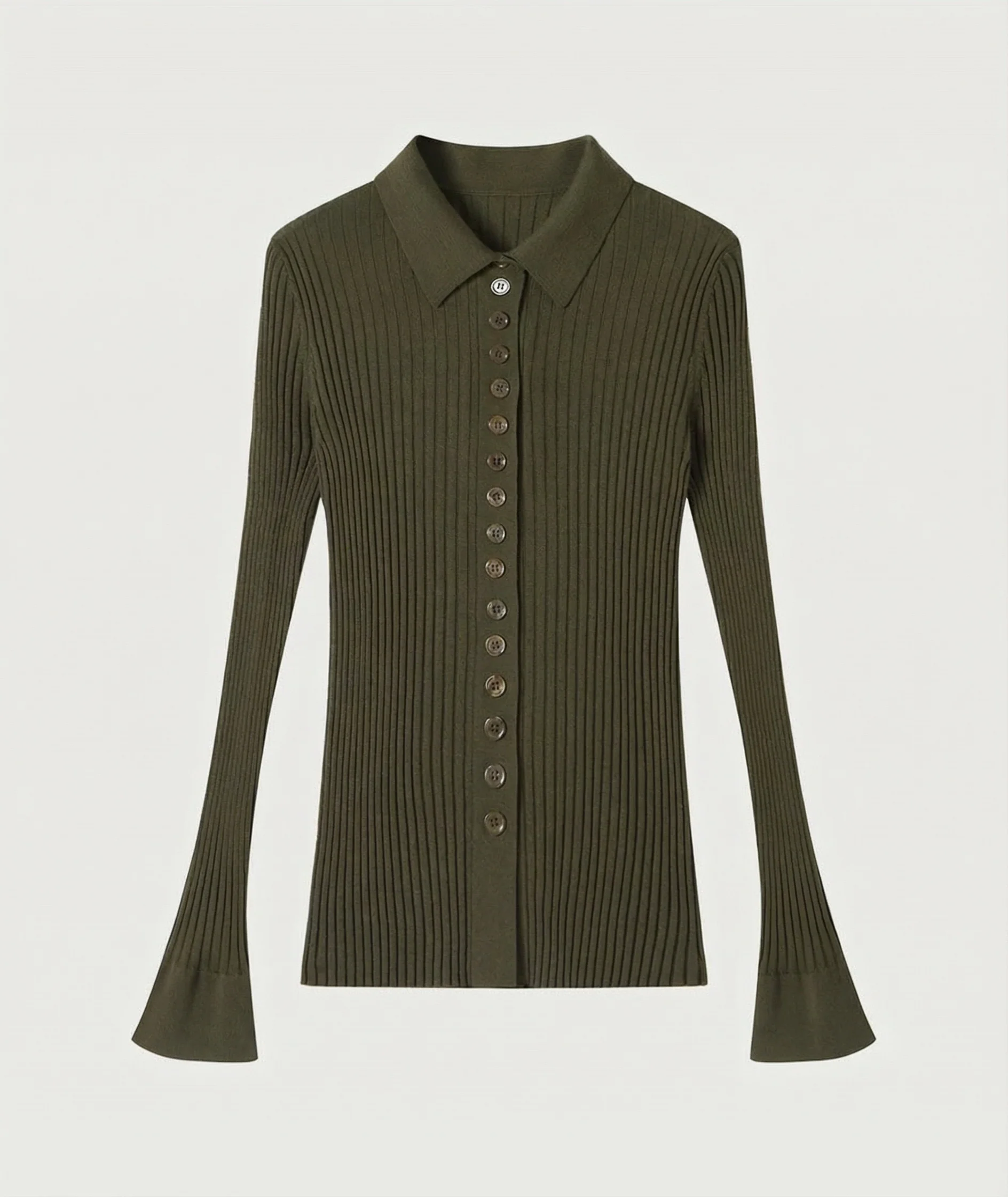 Ribbed Knit Cardigan - Image 8