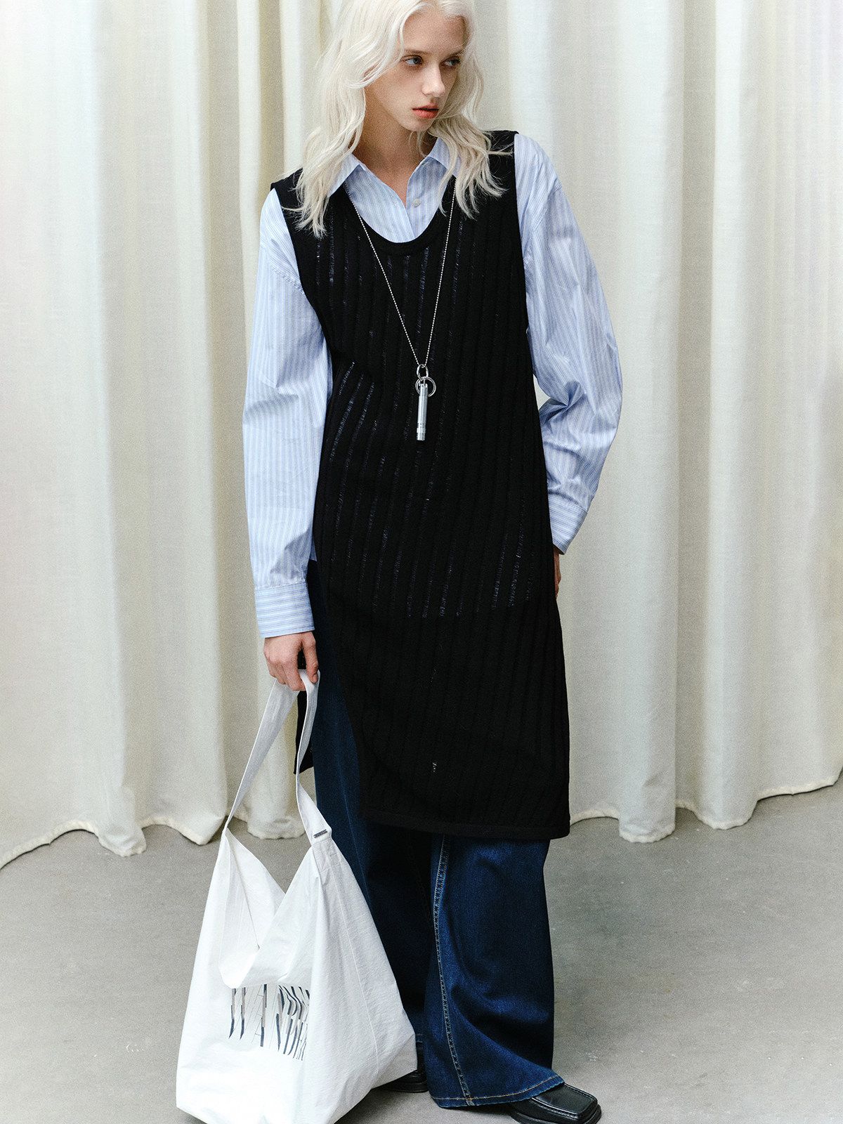 Ribbed Knit Dress - Image 4