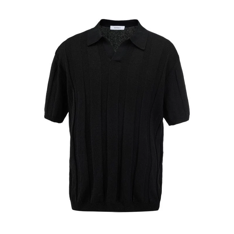 Ribbed Knit Polo - Image 5