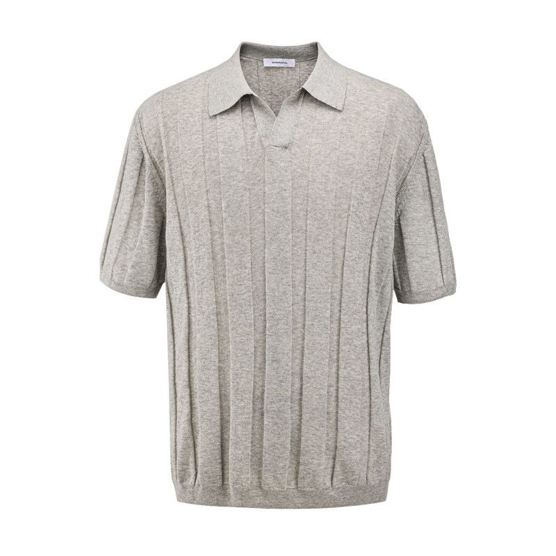 Ribbed Knit Polo - Image 6