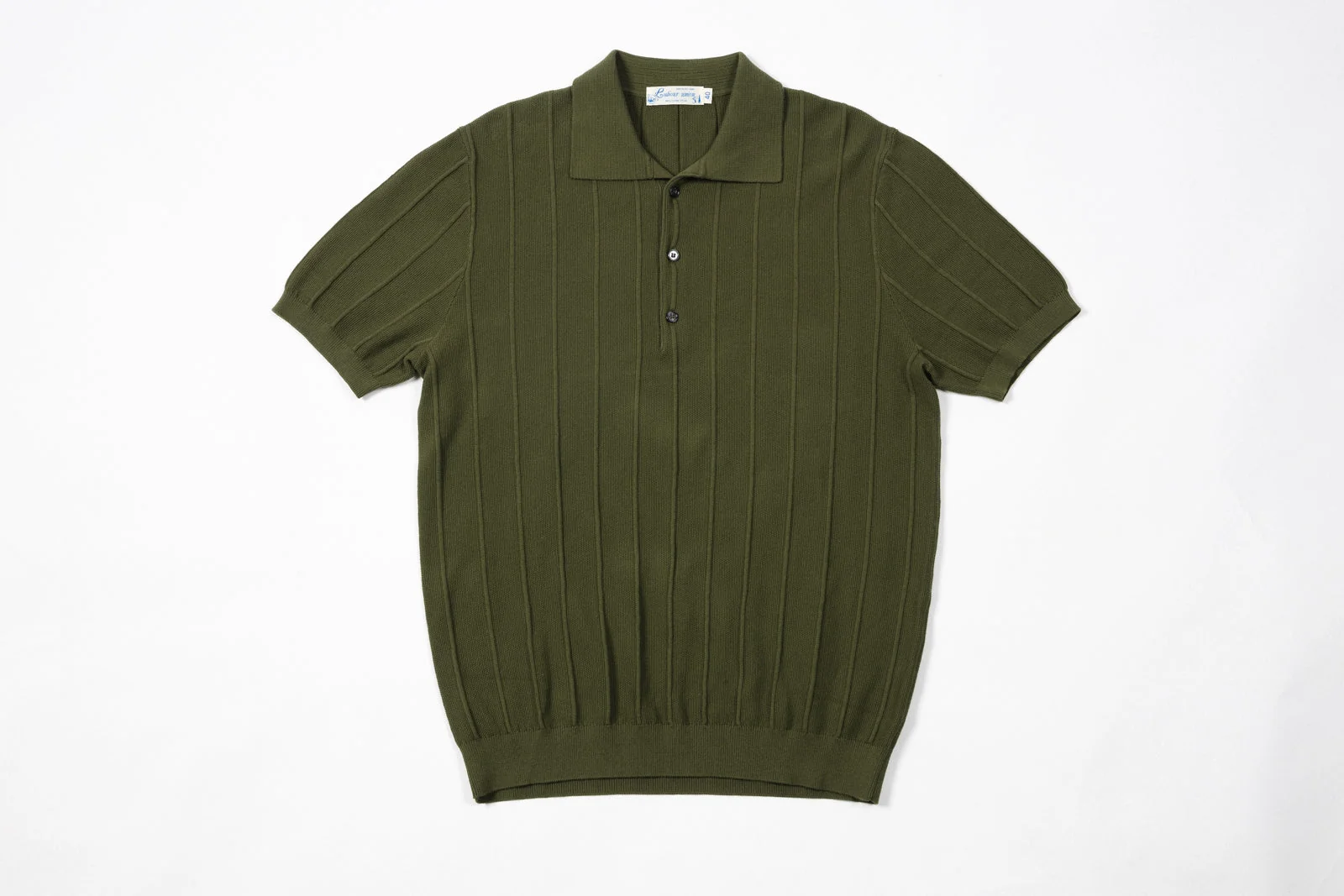Ribbed Knit Polo Shirt - Image 6
