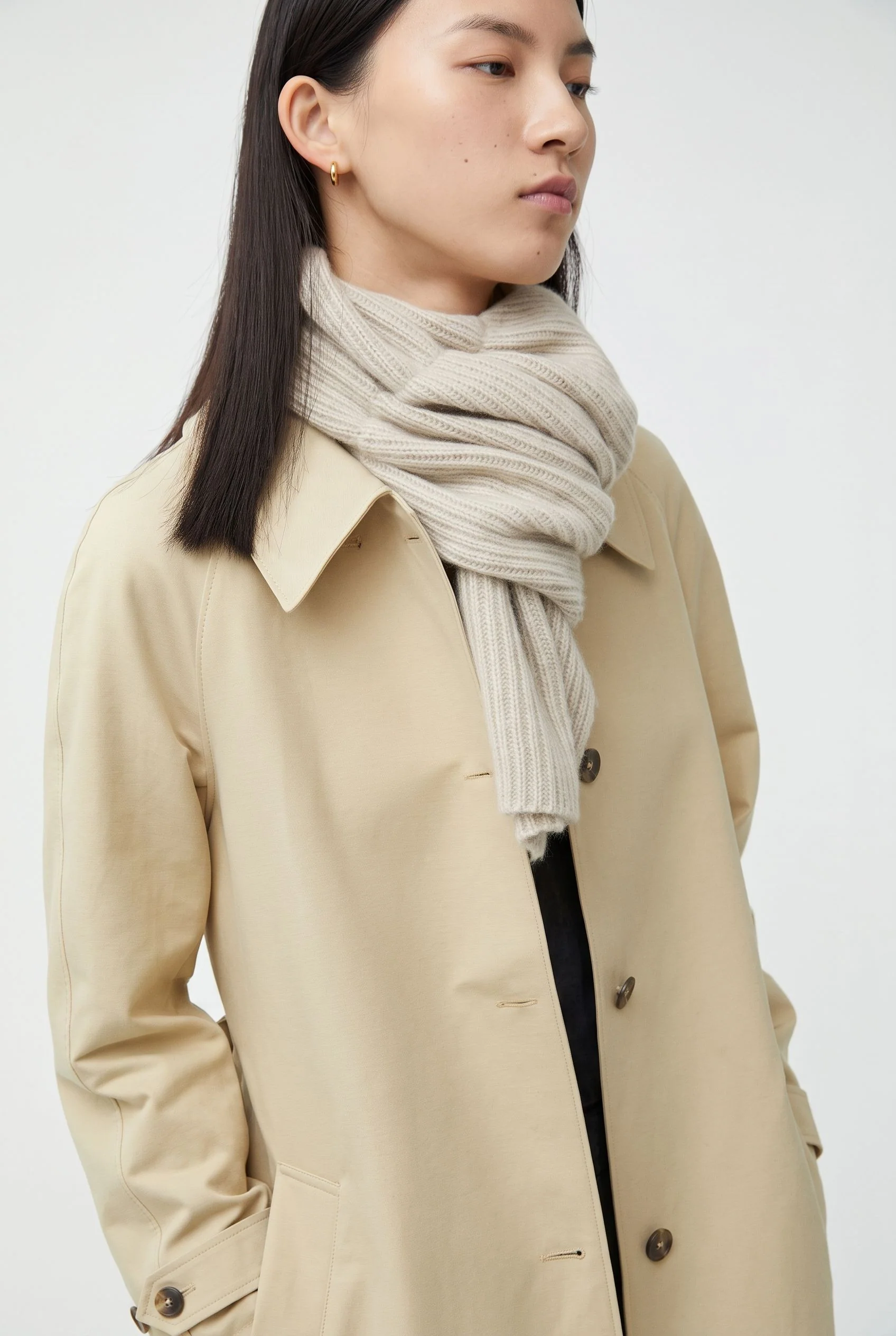 Ribbed Knit Scarf