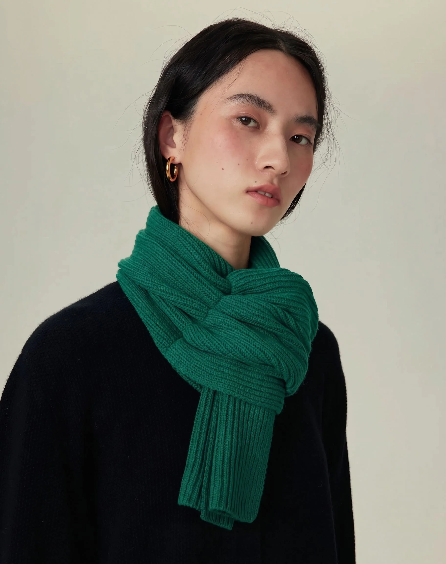 Ribbed Knit Scarf - Image 4