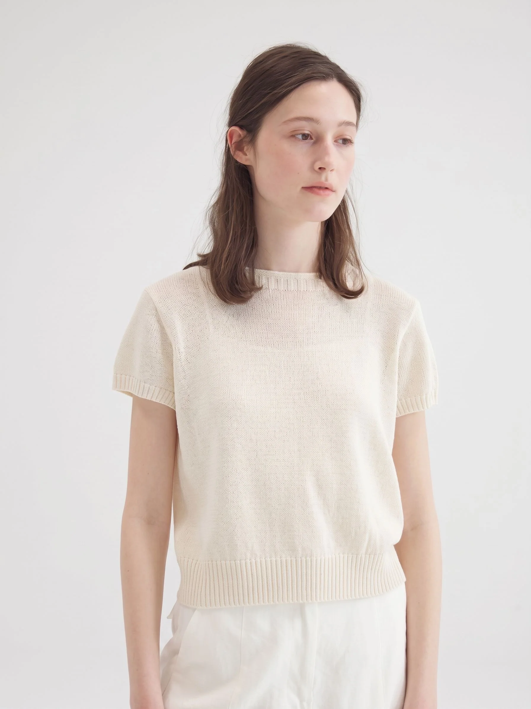 Ribbed Knit Tee - Image 4