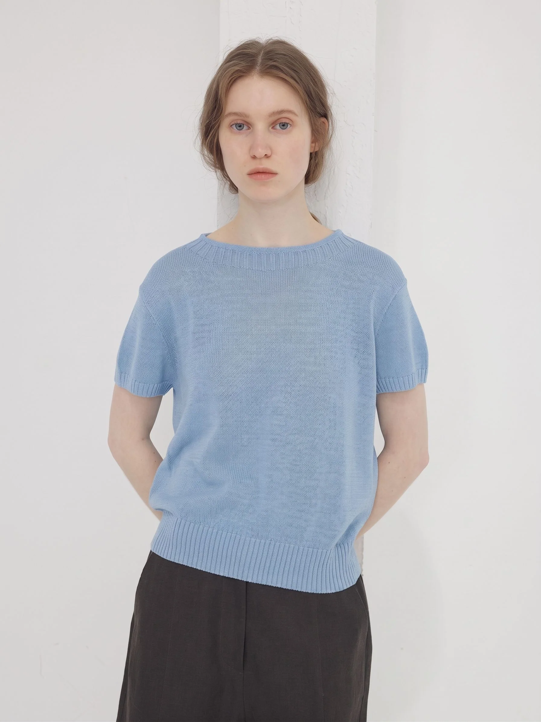 Ribbed Knit Tee - Image 6