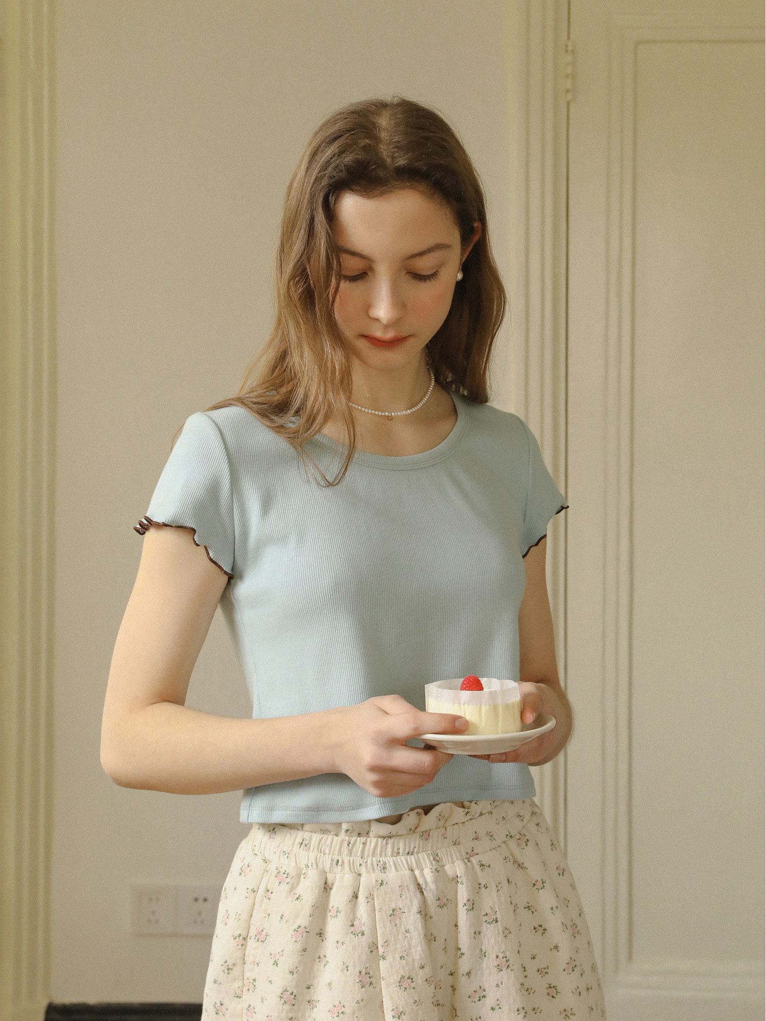 Ribbed Lettuce Tee - Image 4