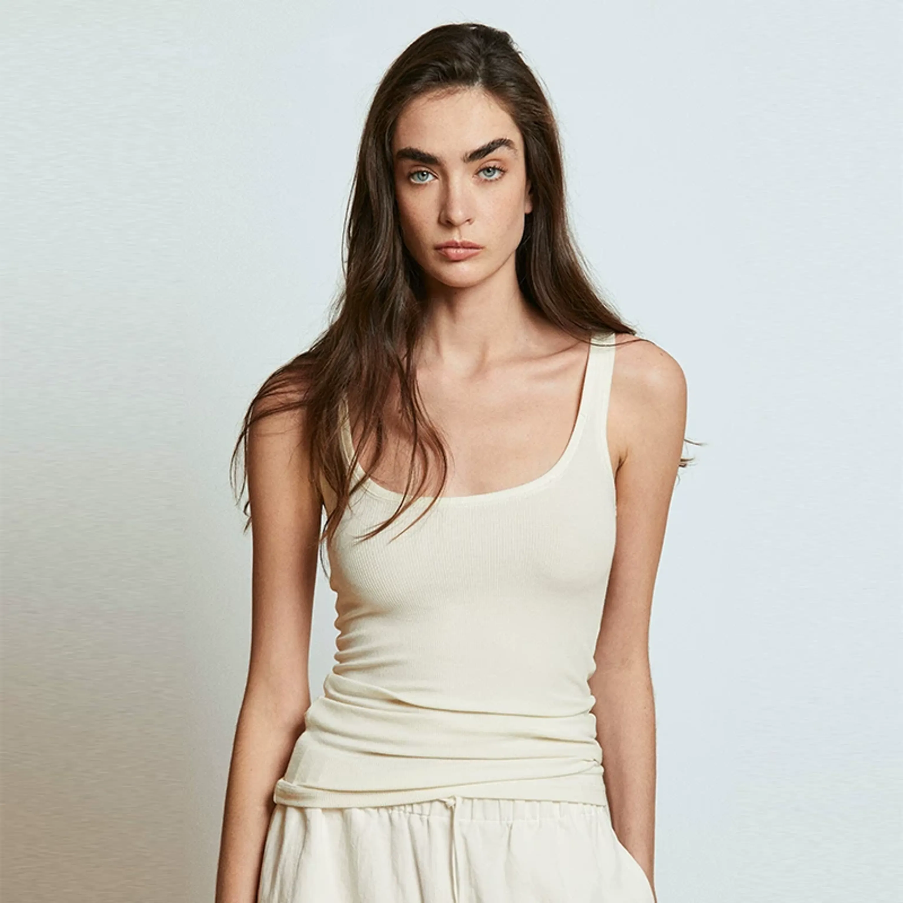 Ribbed Merino-Viscose Tank - Image 5