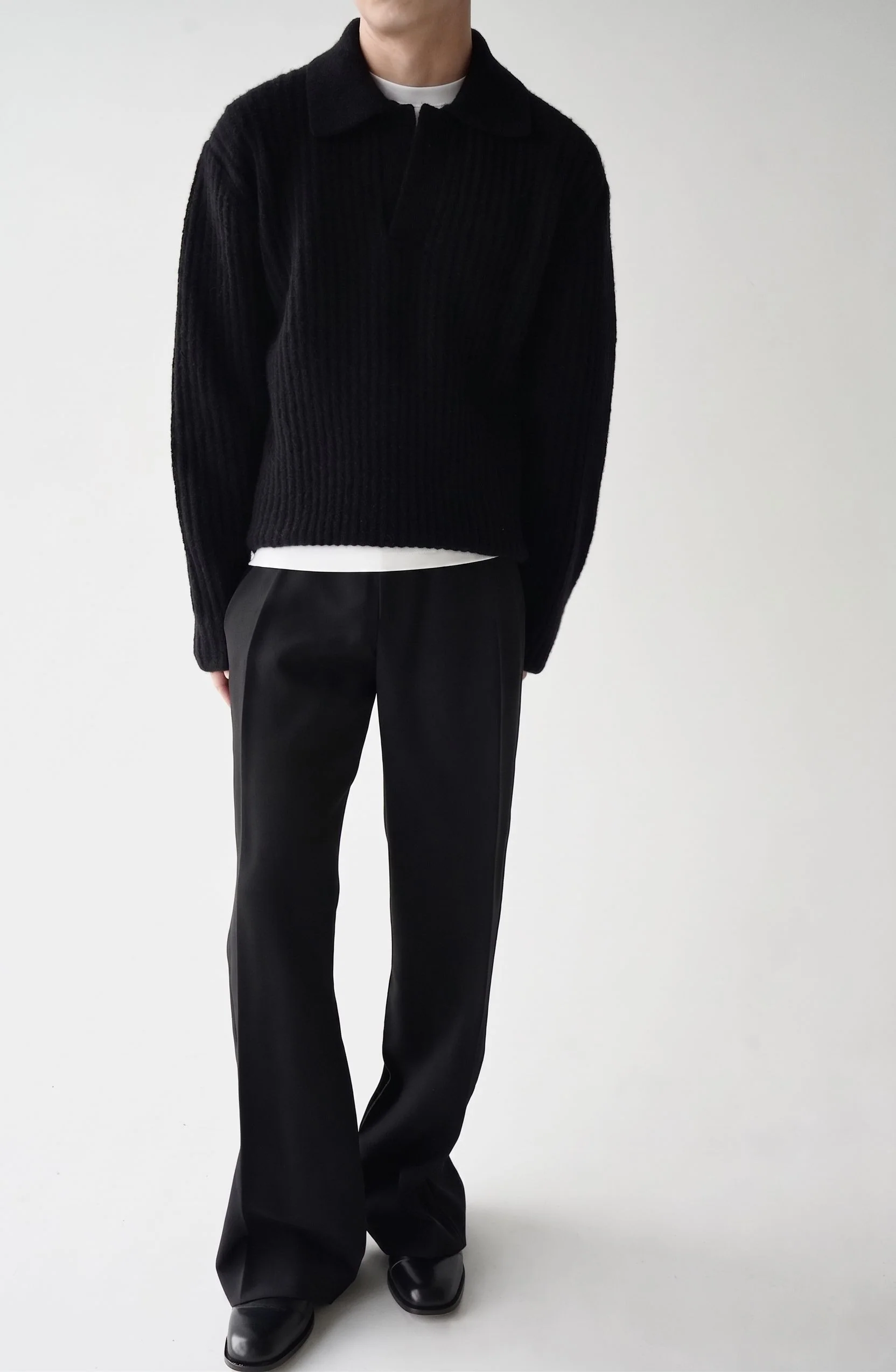 Ribbed Polo Sweater - Image 6