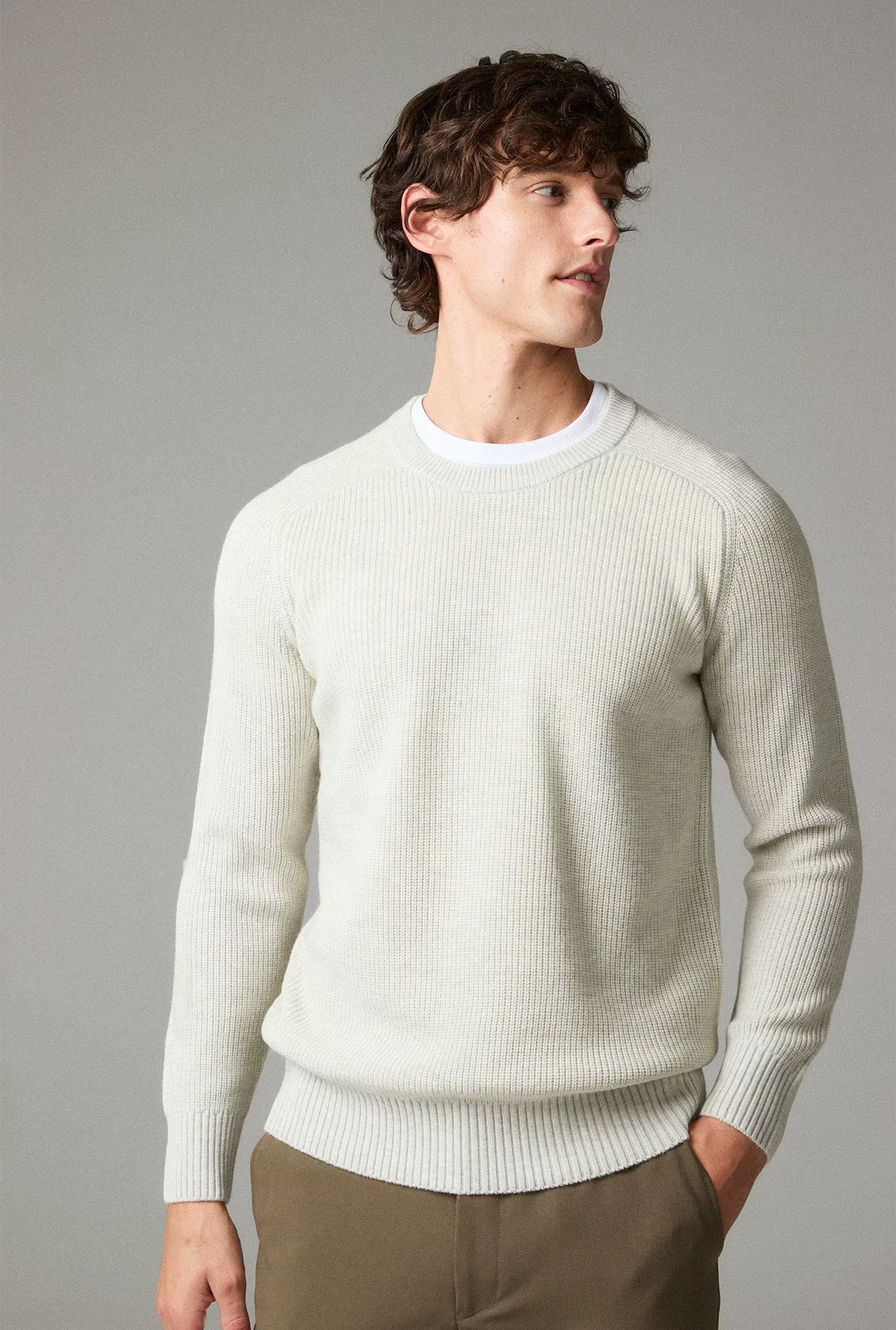 Ribbed Raglan Sweater