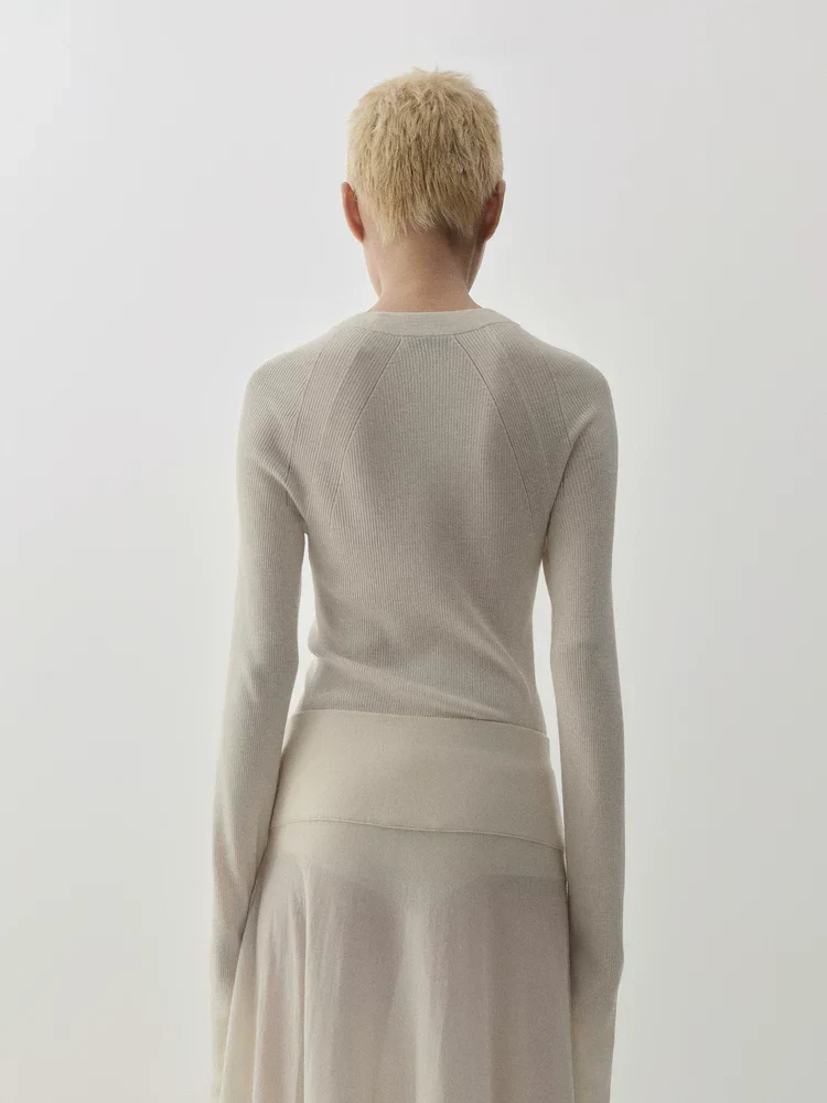 Ribbed Raglan Sweater - Image 2
