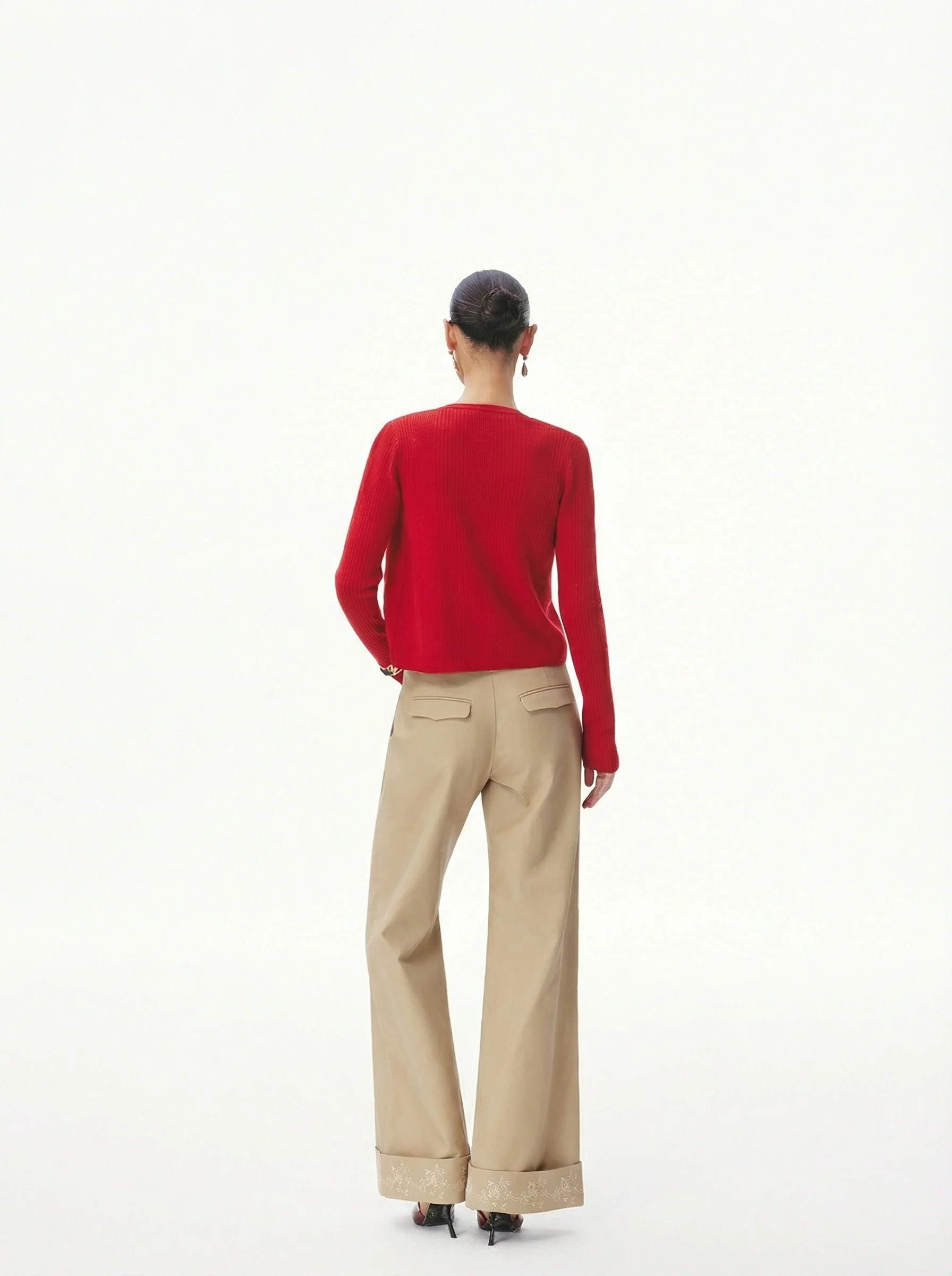 Ribbed Rose Cardigan - Image 5