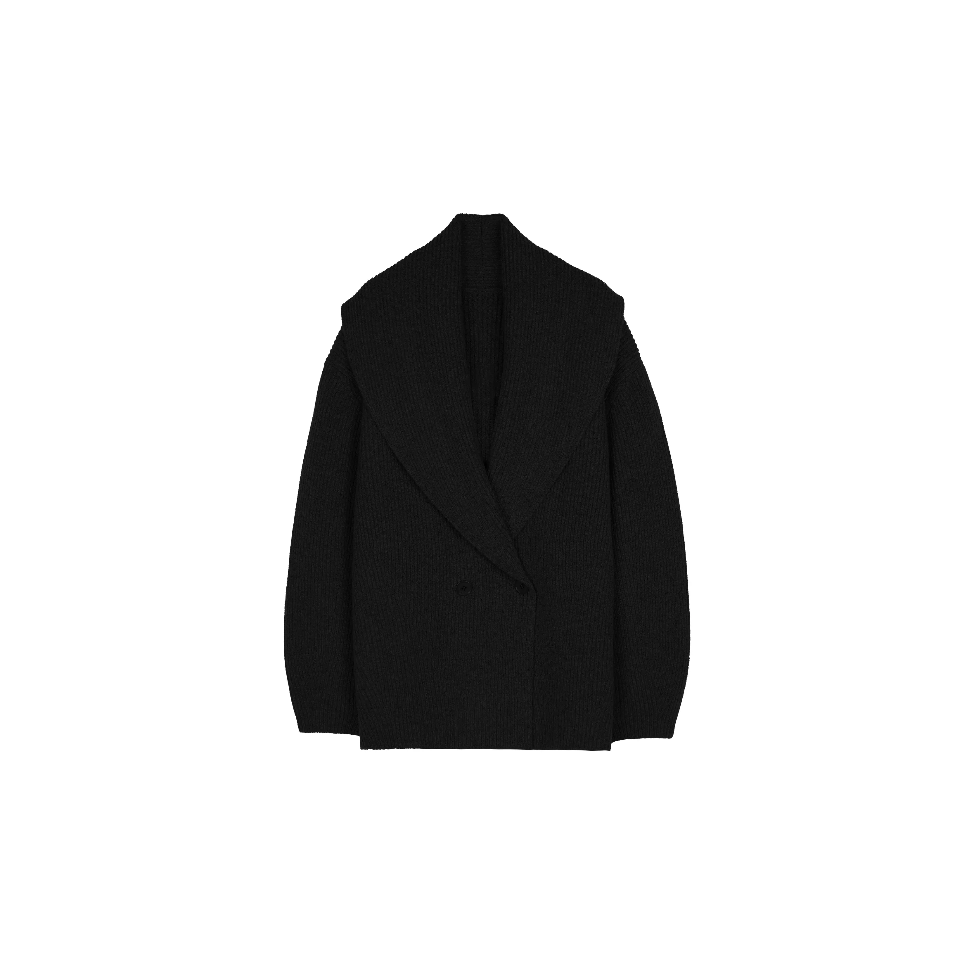 Ribbed Shawl Cardigan - Image 7