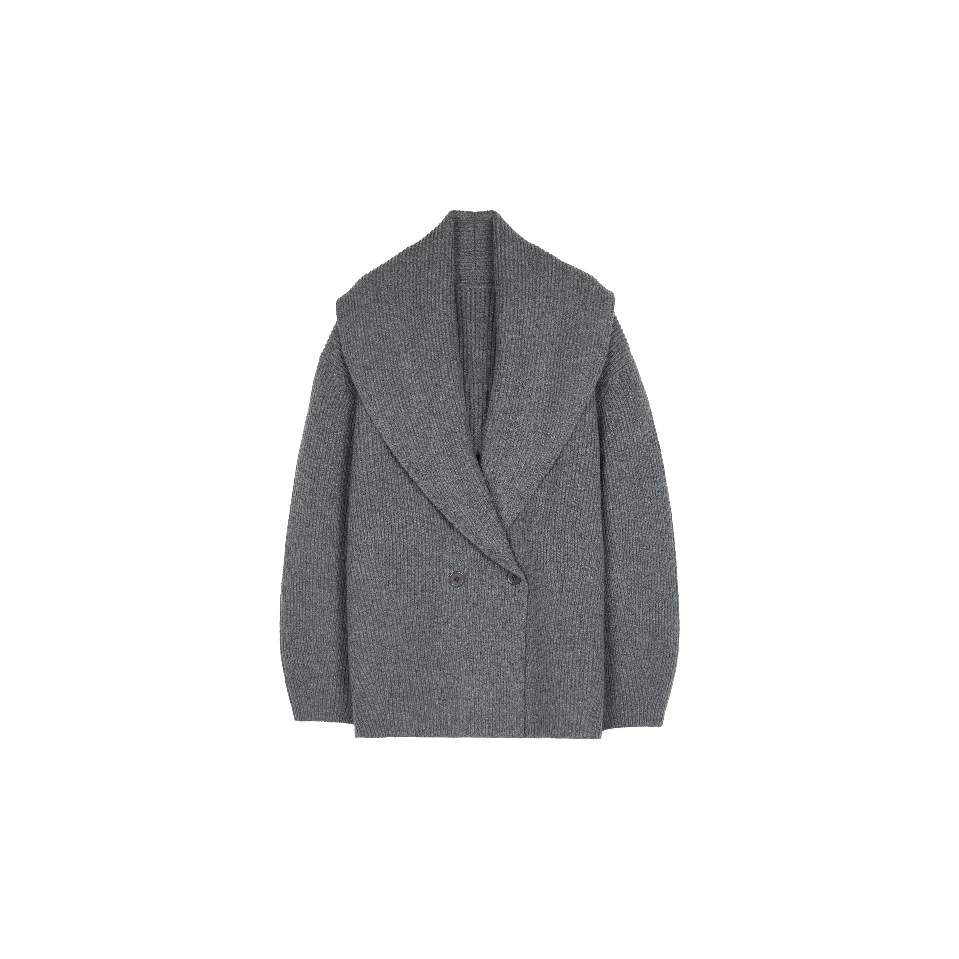 Ribbed Shawl Cardigan - Image 8