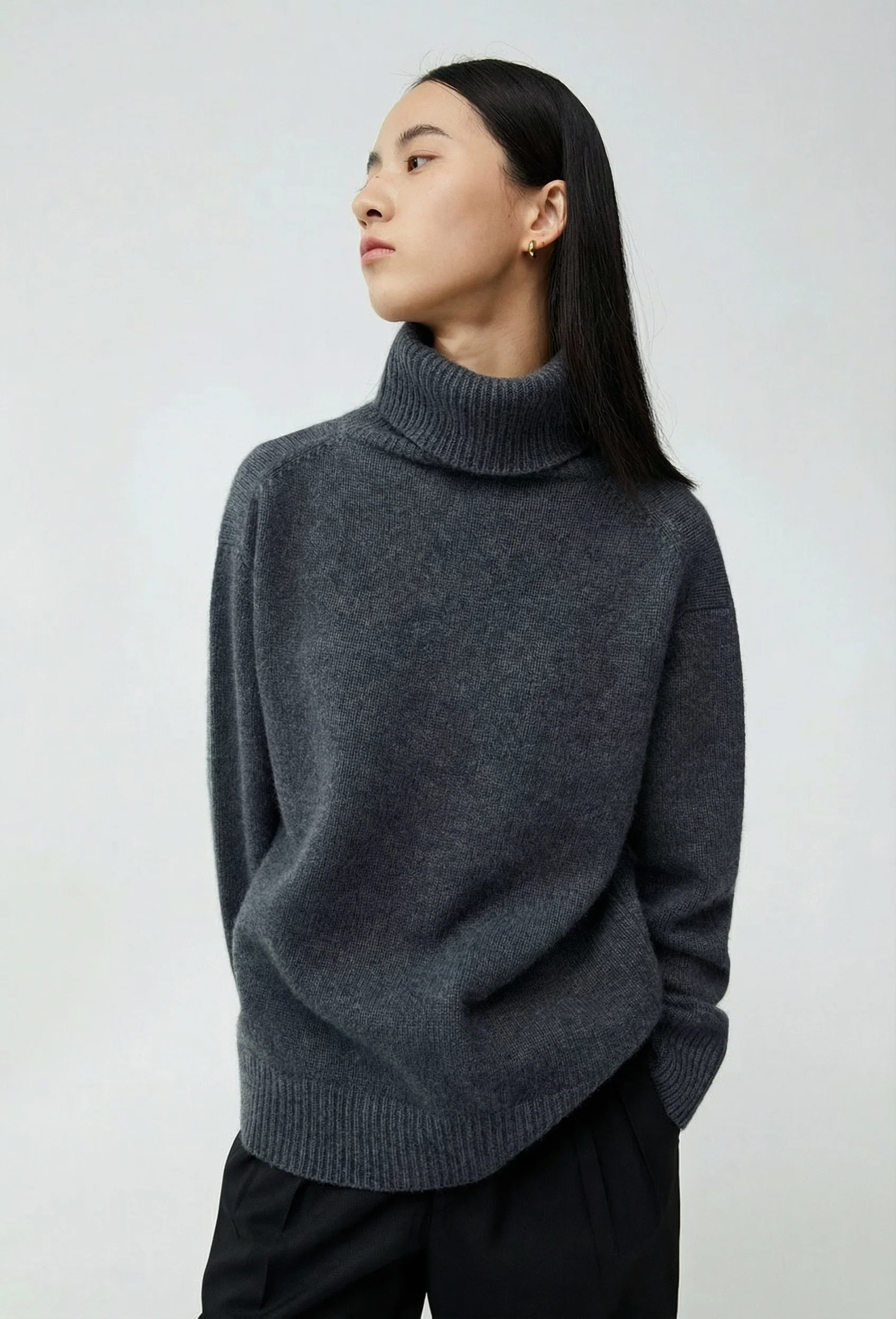 Ribbed Turtleneck Sweater - Image 3