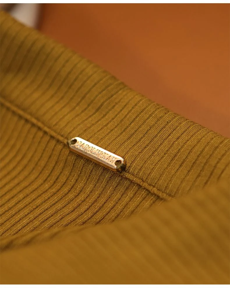 Ribbed V-Neck Polo Top - Image 7