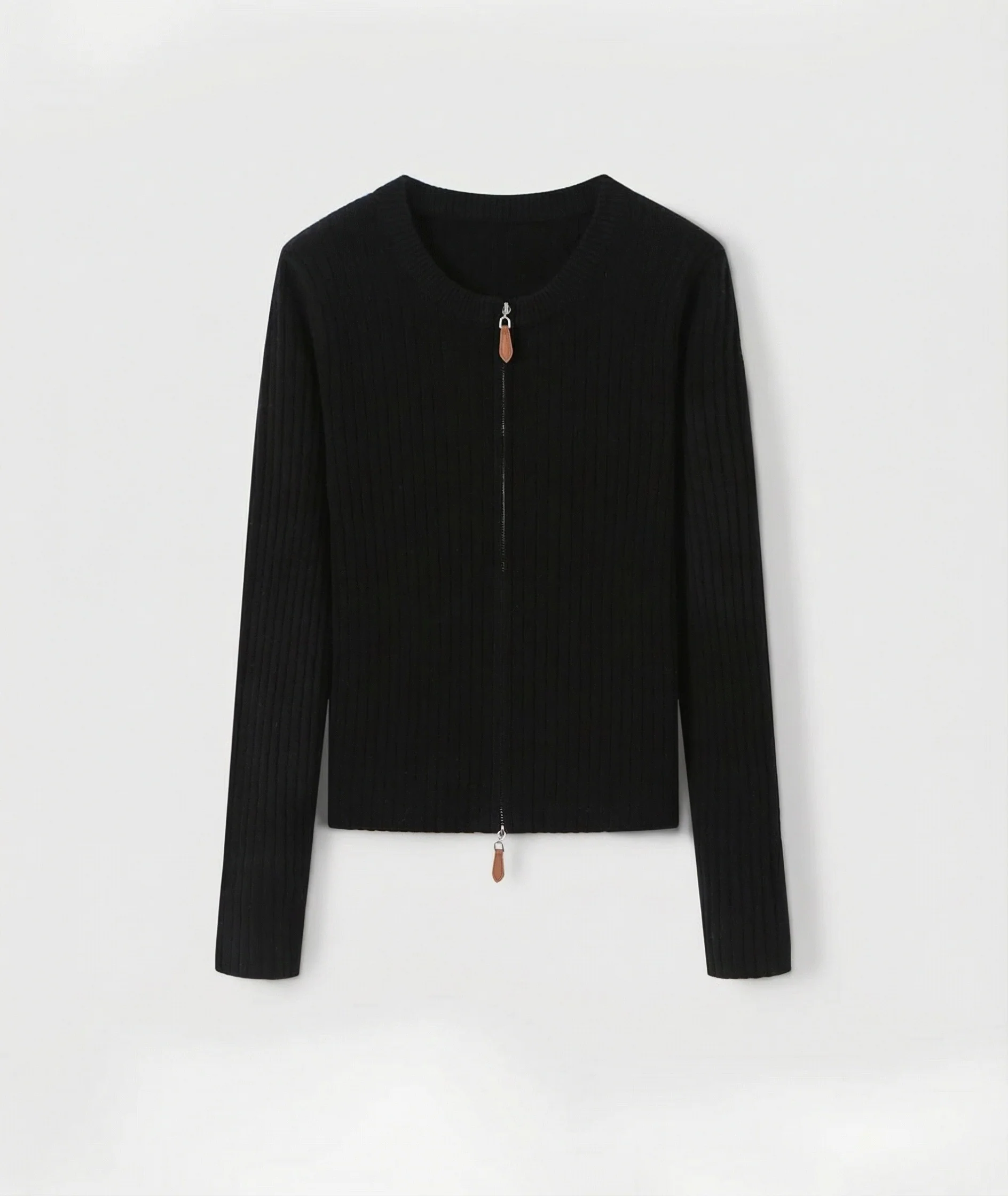 Ribbed Zip Cardigan - Image 6