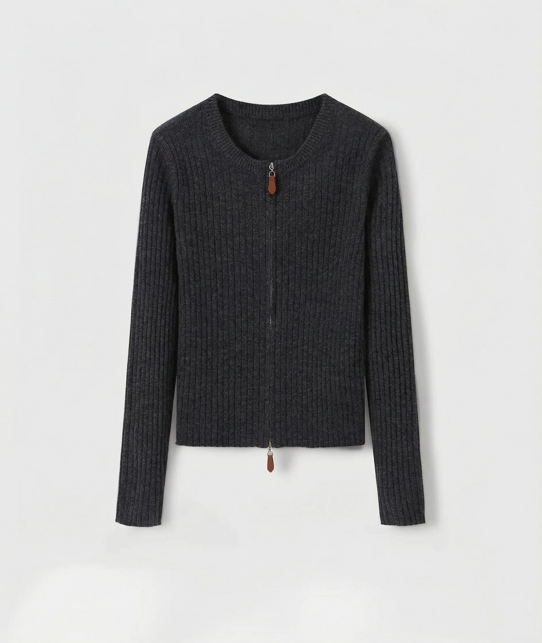 Ribbed Zip Cardigan - Image 7