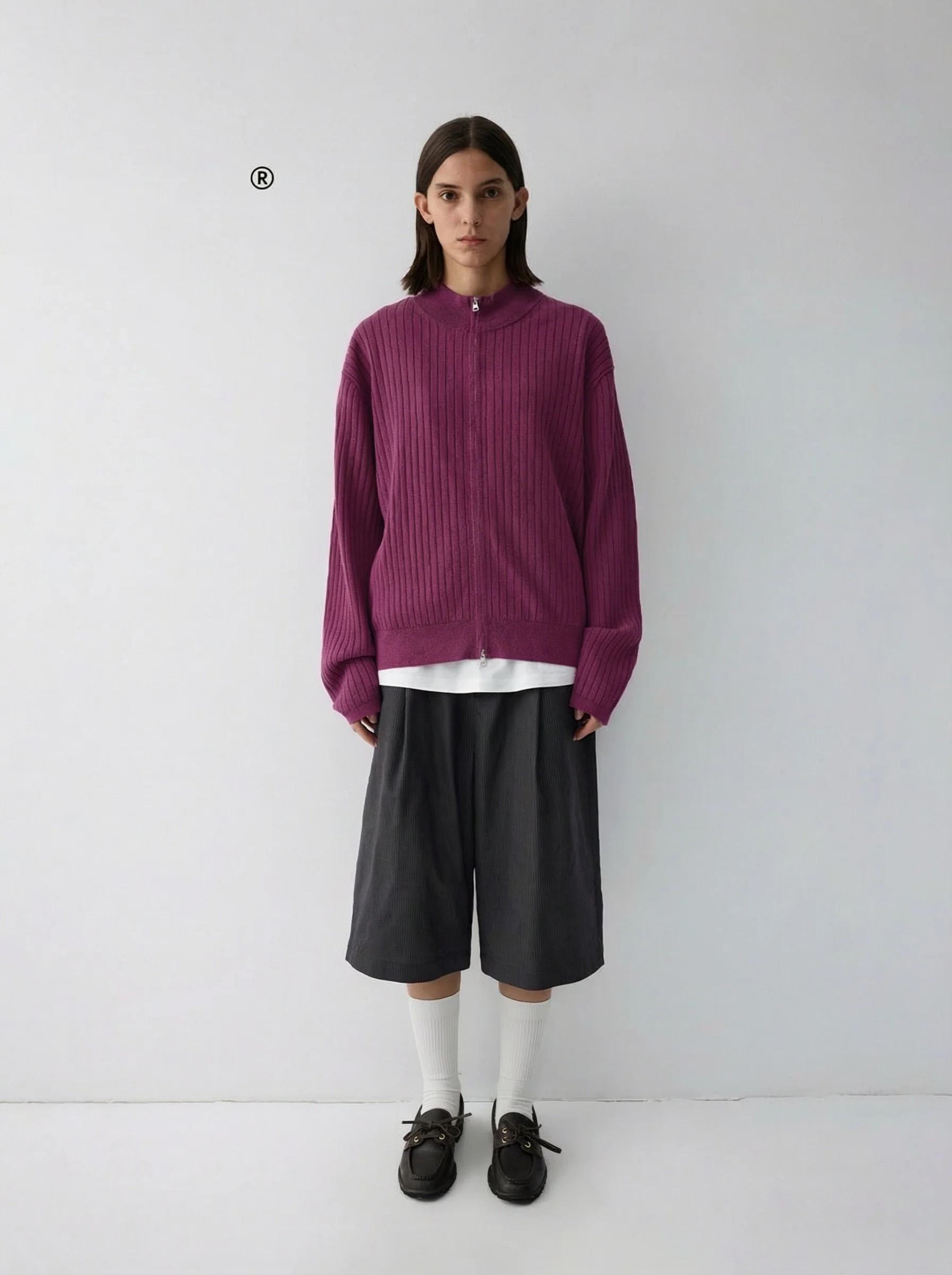 Ribbed Zip Cardigan - Image 5