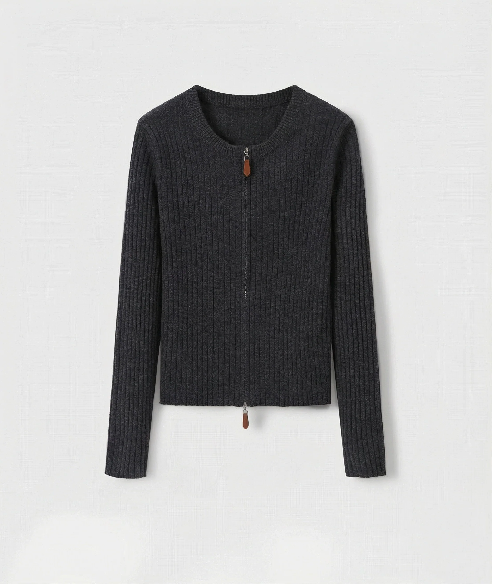 Ribbed Zip Cardigan - Image 7