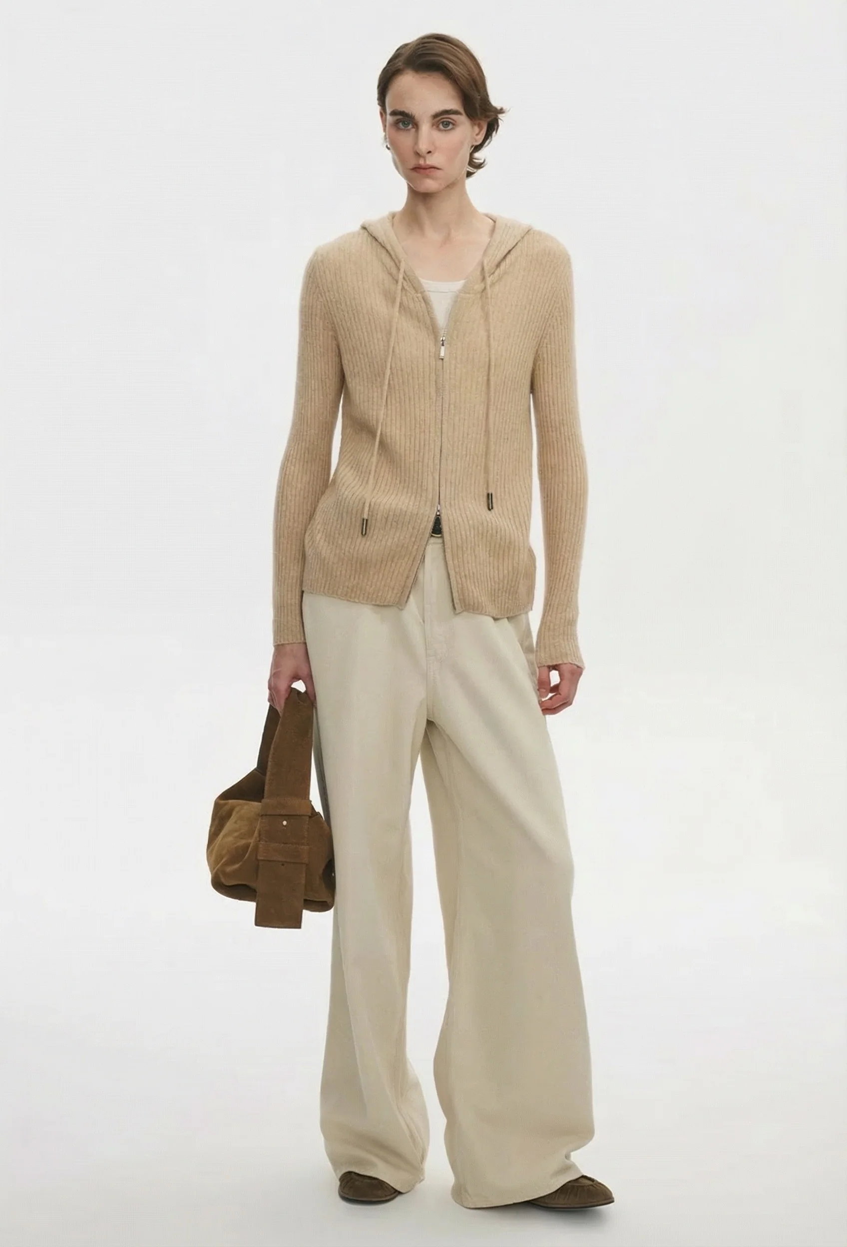 Ribbed Zip Hoodie - Image 4
