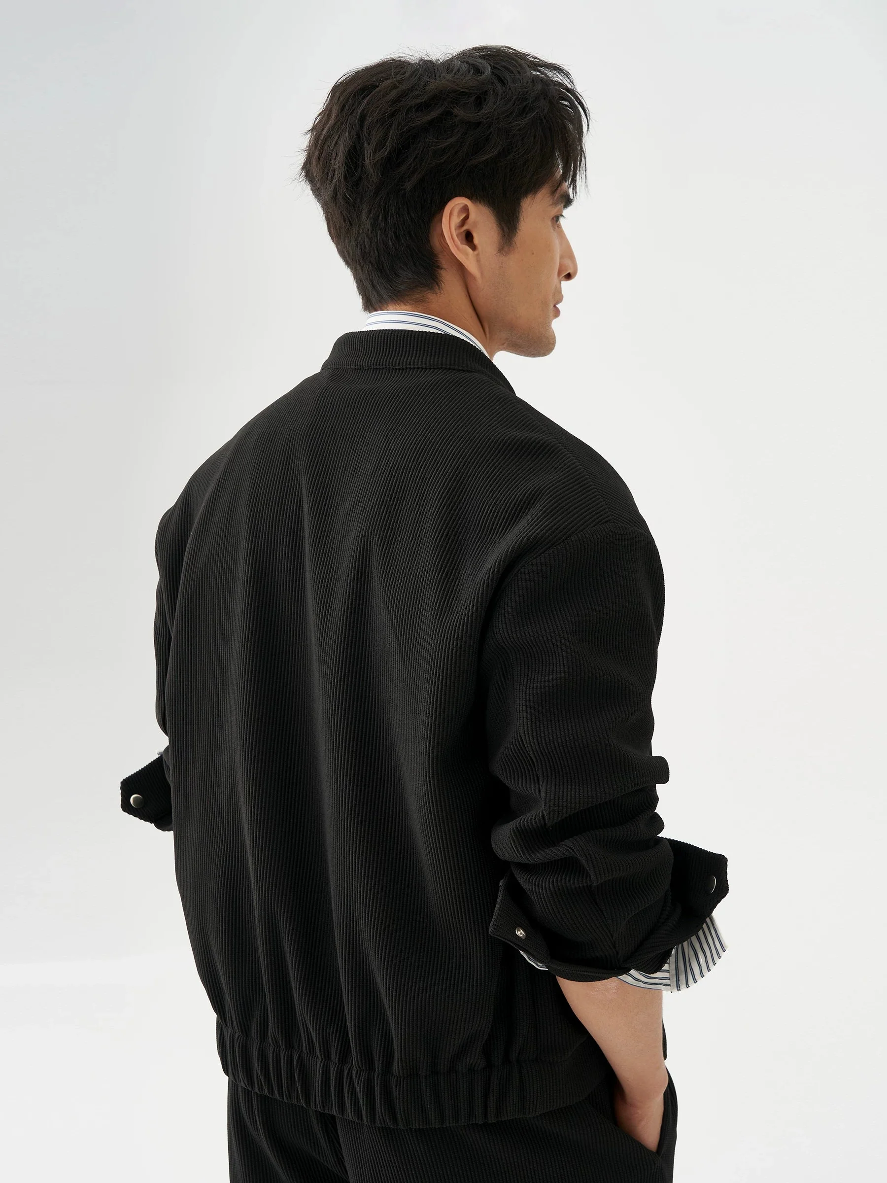 Ribbed Zip Jacket - Image 2